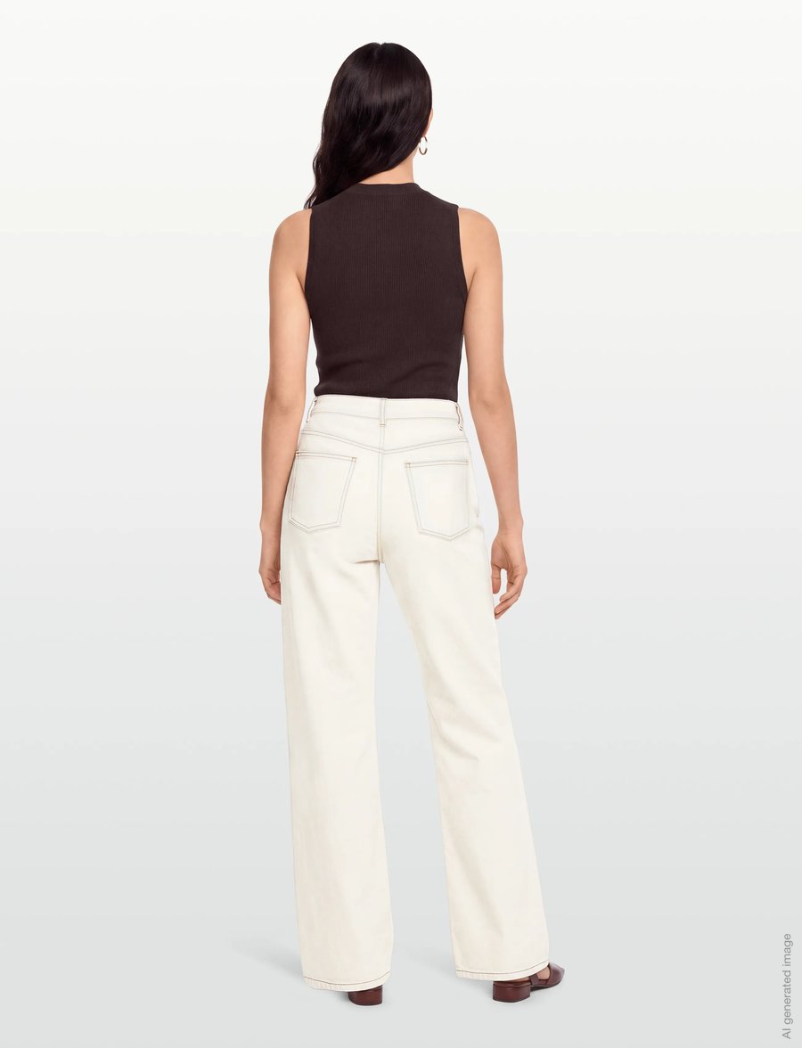 Day Birger et Mikkelsen - Cai - Ice Bleached Denim Stretch - schlaghosen - ice bleached denim - 4