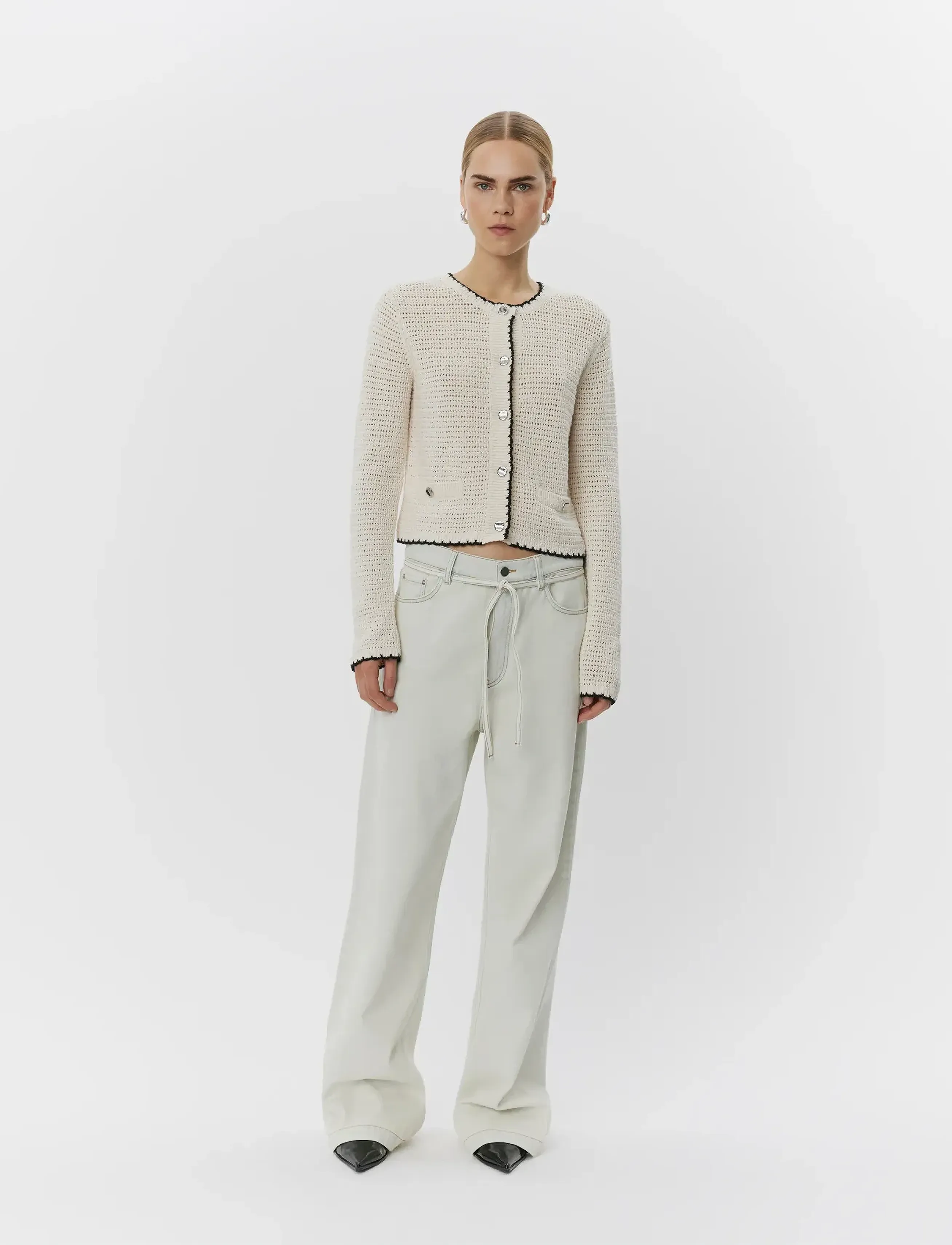 Day Birger et Mikkelsen Elijah - Ice Bleached Denim, 34, White, Jeans > Vidde, Dame