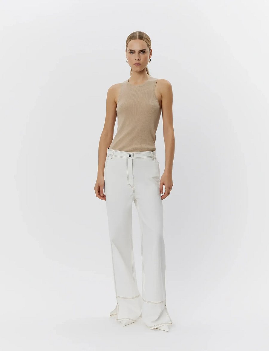 Day Birger et Mikkelsen - Arana - Cotton Base - sleeveless tops - humus melange - 0