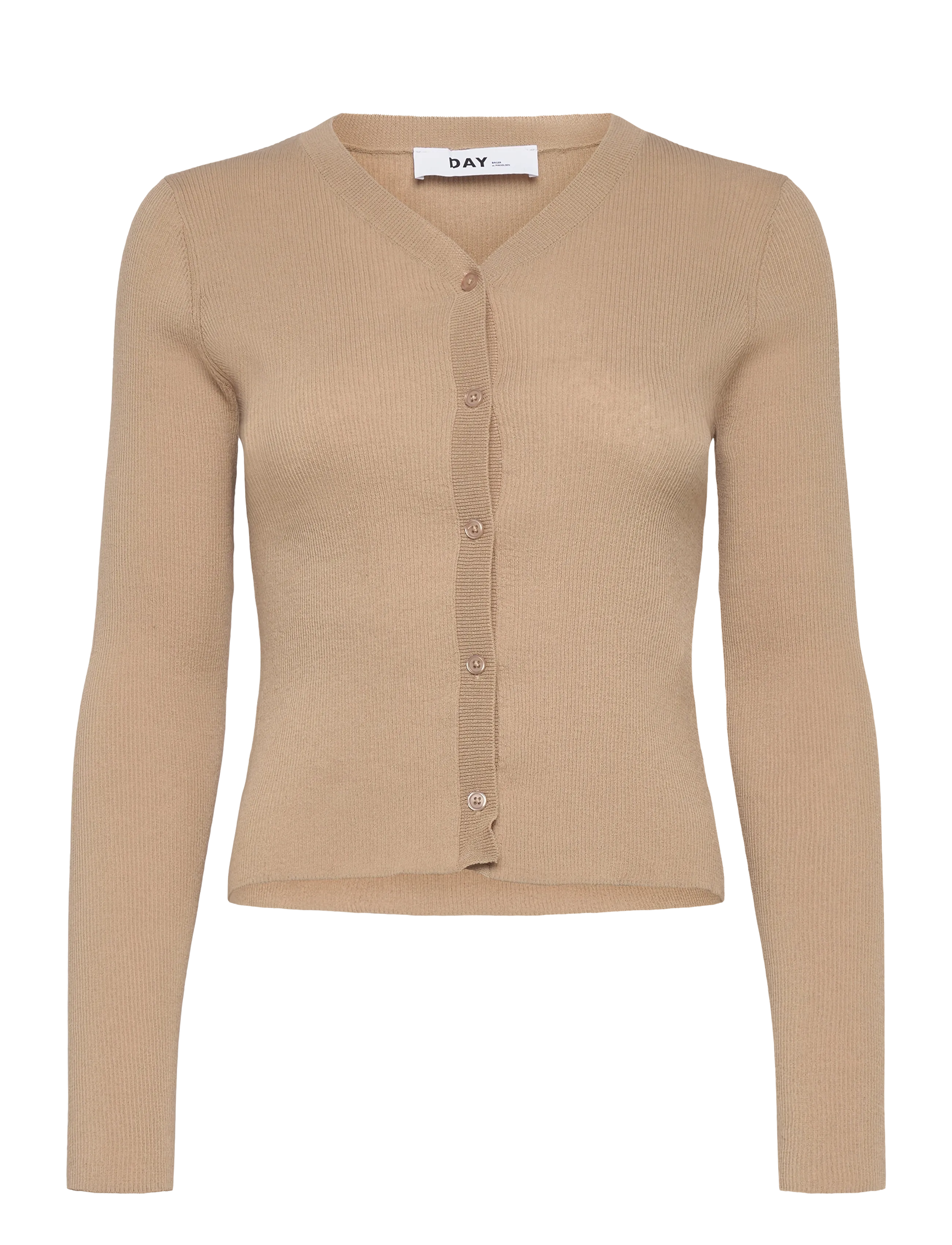 Day Birger et Mikkelsen Briggs - Cotton Base - Cardigans - HUMUS / beige