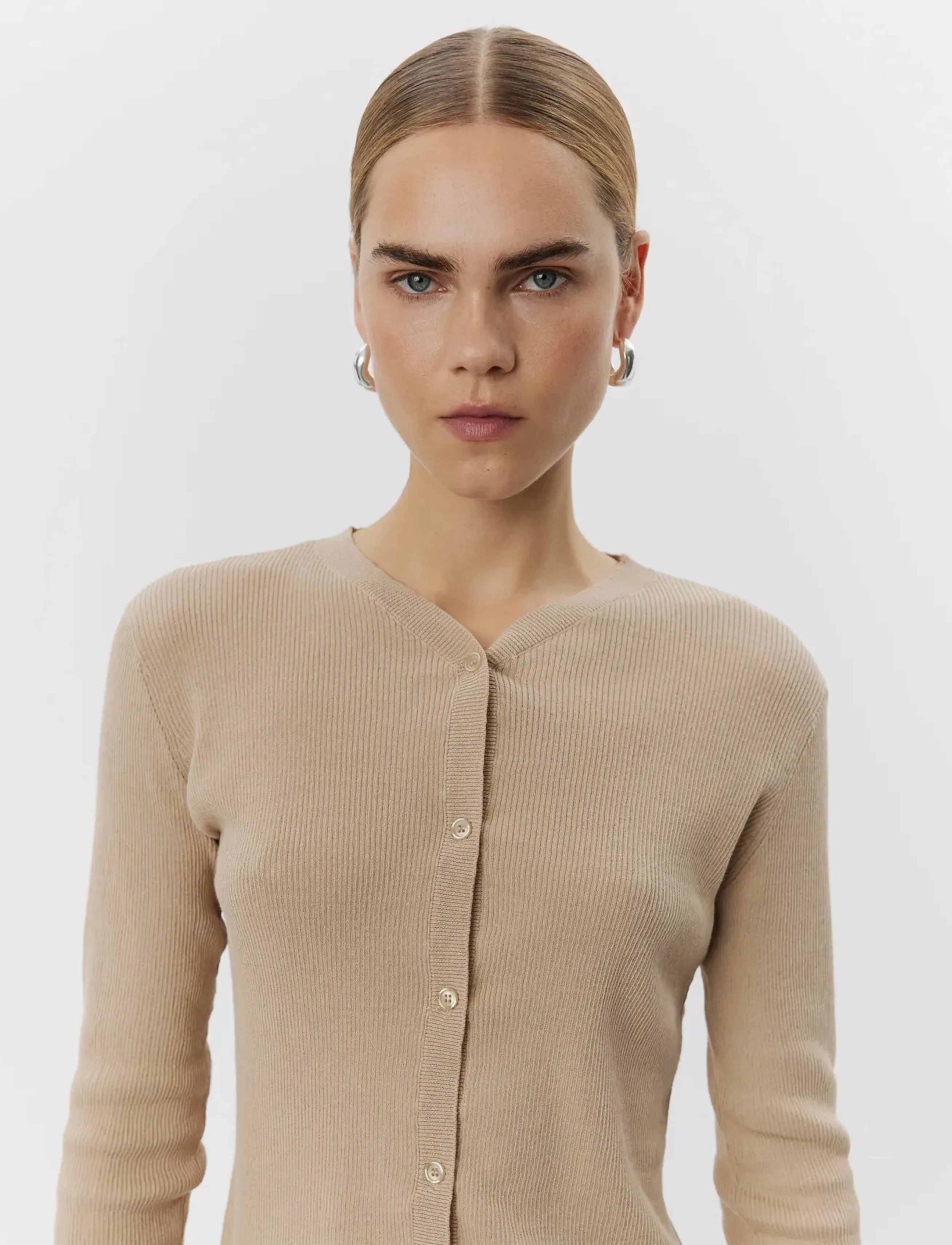 Day Birger et Mikkelsen - Briggs - Cotton Base - cardigans - humus - 4