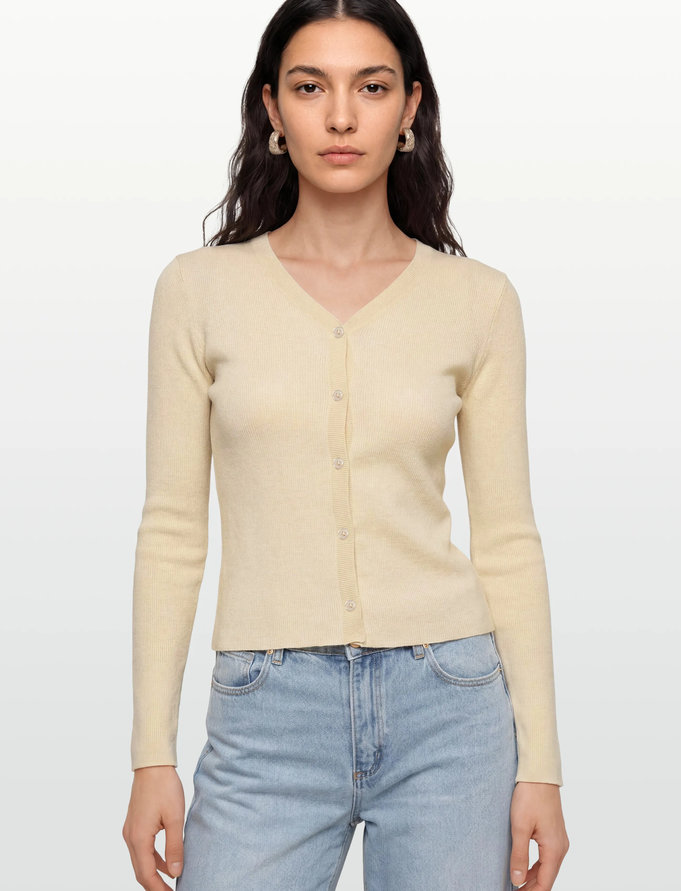 Day Birger et Mikkelsen - Briggs - Cotton Base - cardigans - pistachio shell. - 3
