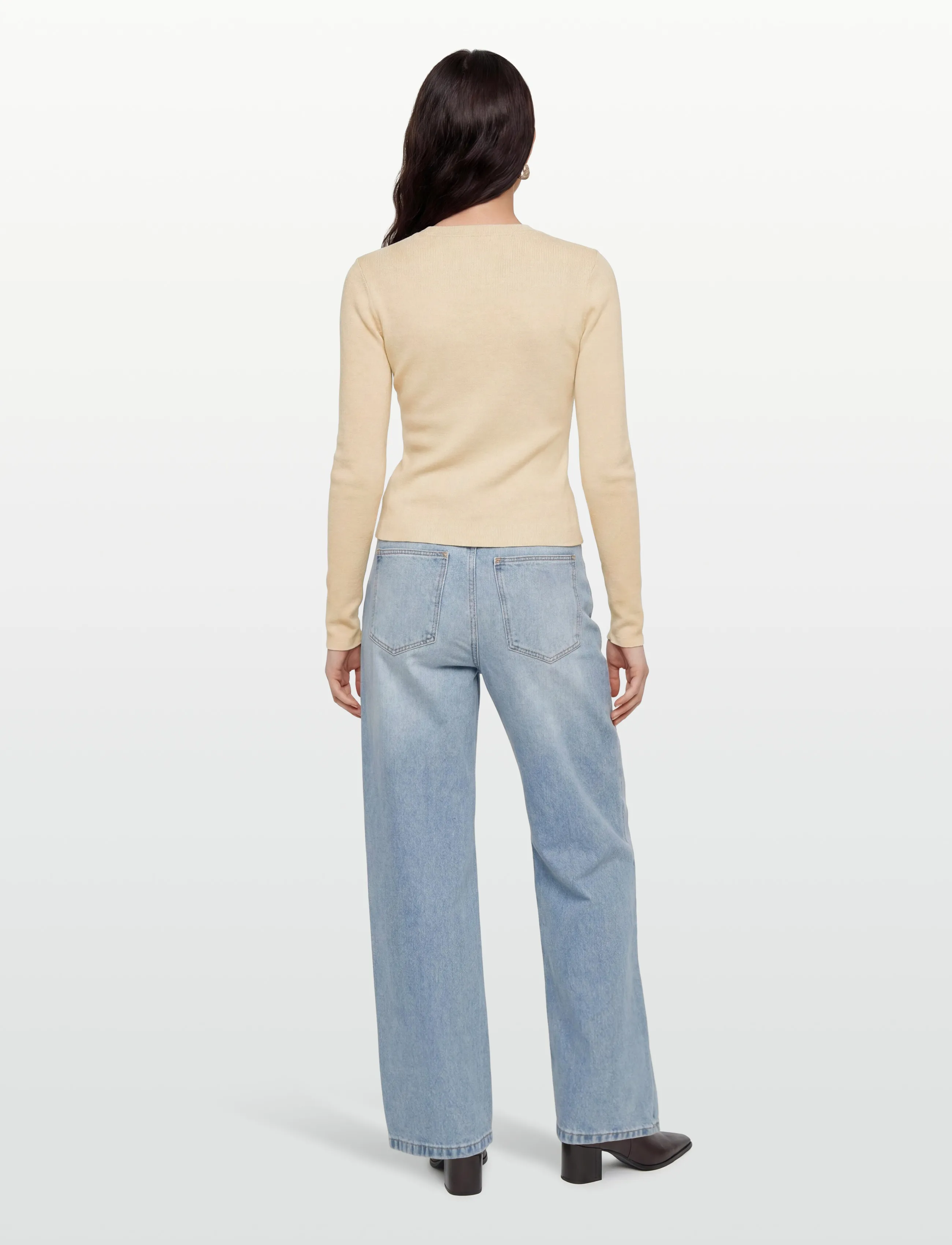 Day Birger et Mikkelsen - Briggs - Cotton Base - cardigans - pistachio shell. - 4