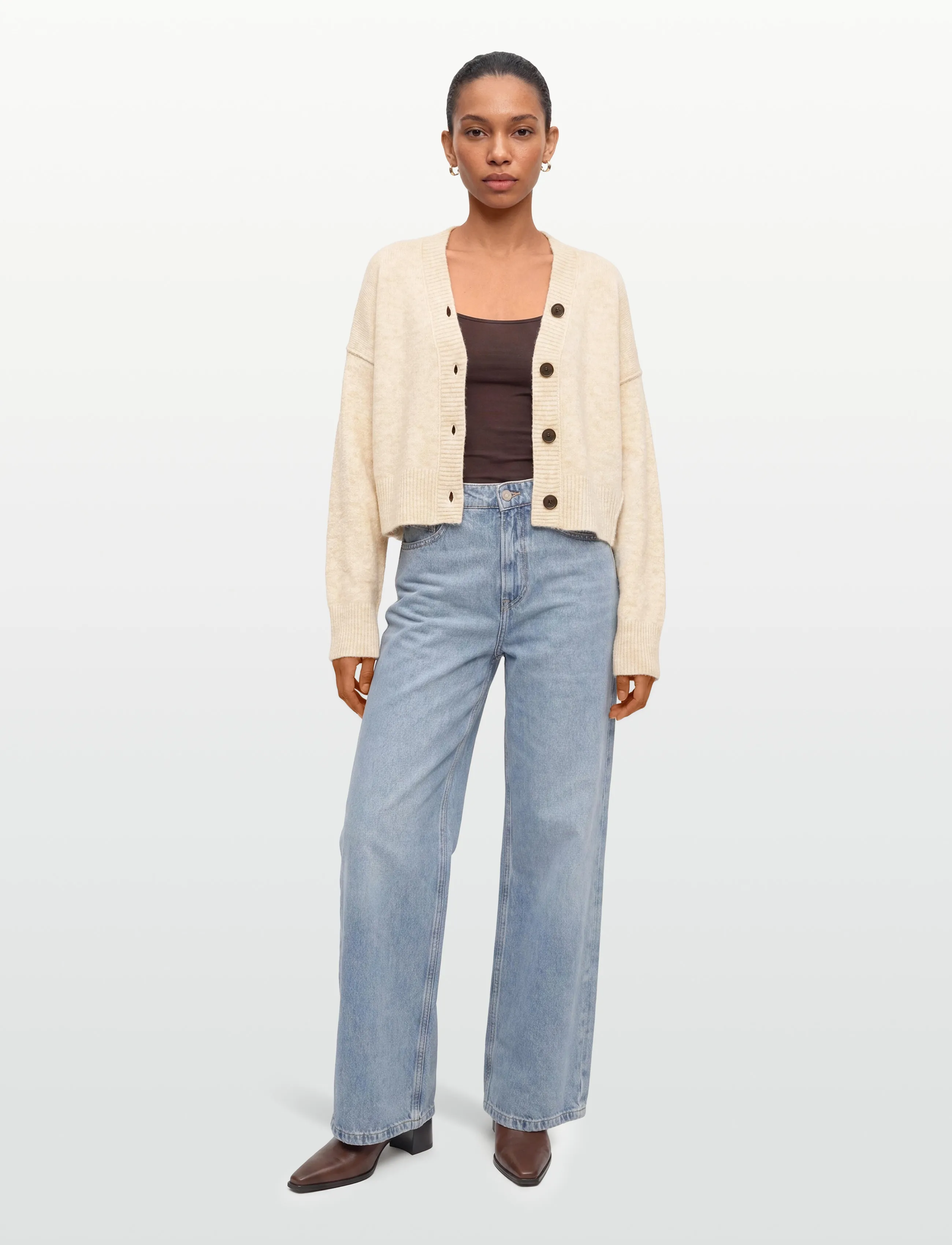Day Birger et Mikkelsen Rana - Cozy Days, XS, Beige, Strik > Cardigans, Dame