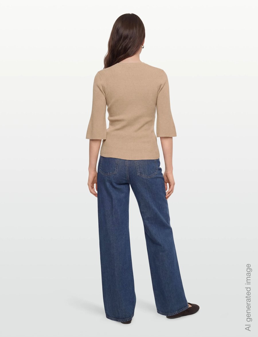 Day Birger et Mikkelsen - Lando - Cotton Base - stickade tröjor - humus - 4