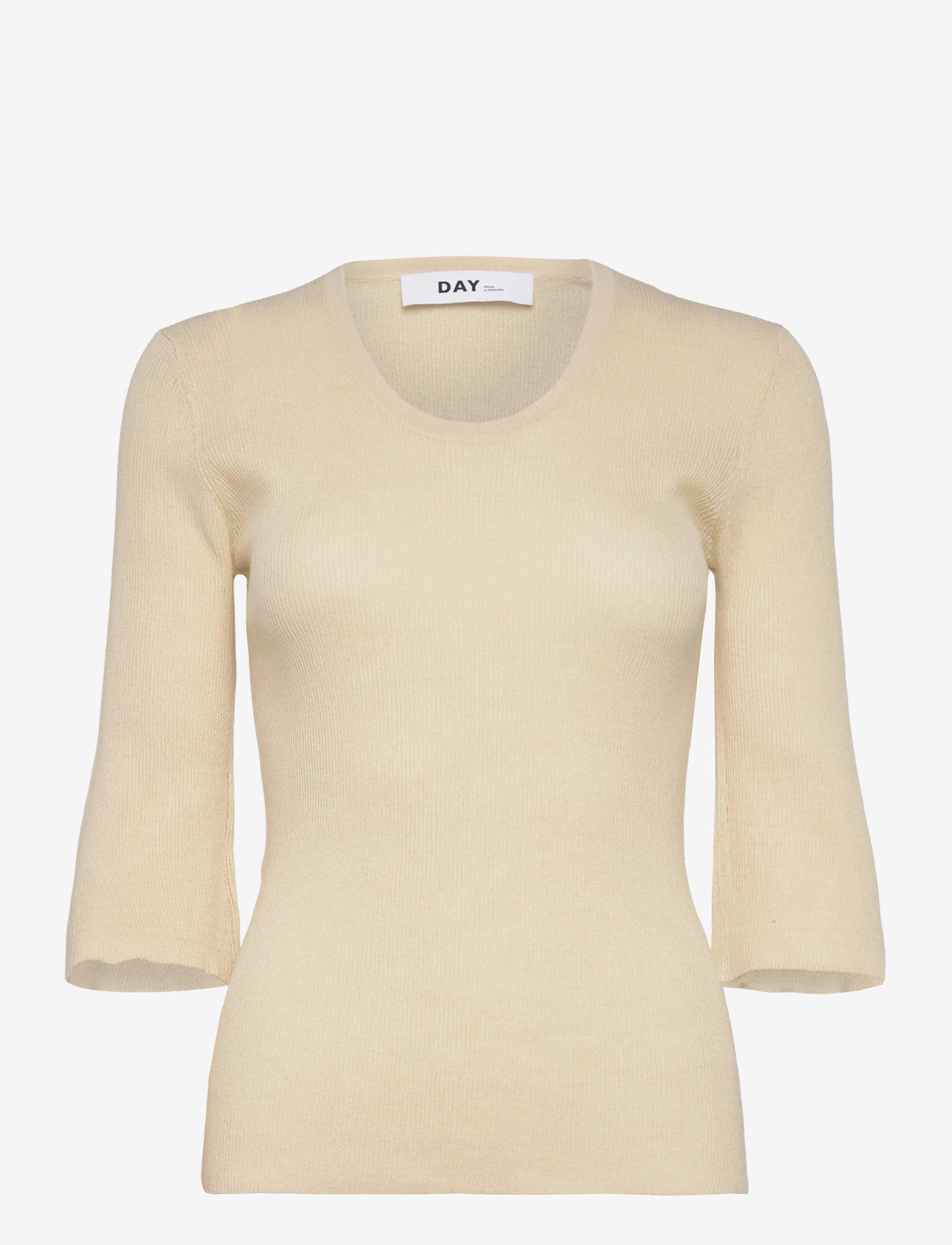 Day Birger et Mikkelsen - Lando - Cotton Base - stickade tröjor - pistachio shell. - 1