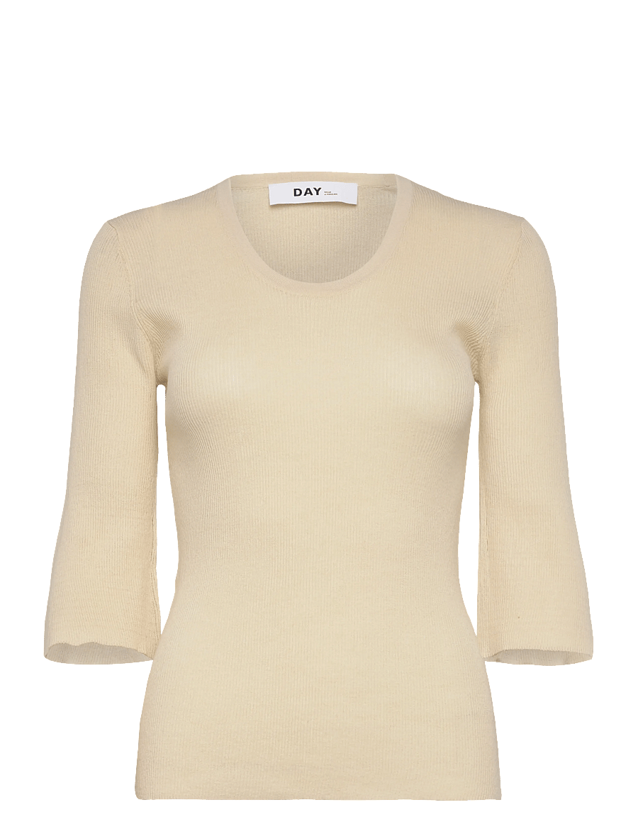 Day Birger et Mikkelsen - Lando - Cotton Base - striktrøjer - pistachio shell. - 1