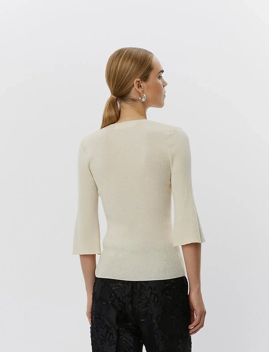 Day Birger et Mikkelsen - Lando - Cotton Base - striktrøjer - pistachio shell. - 3