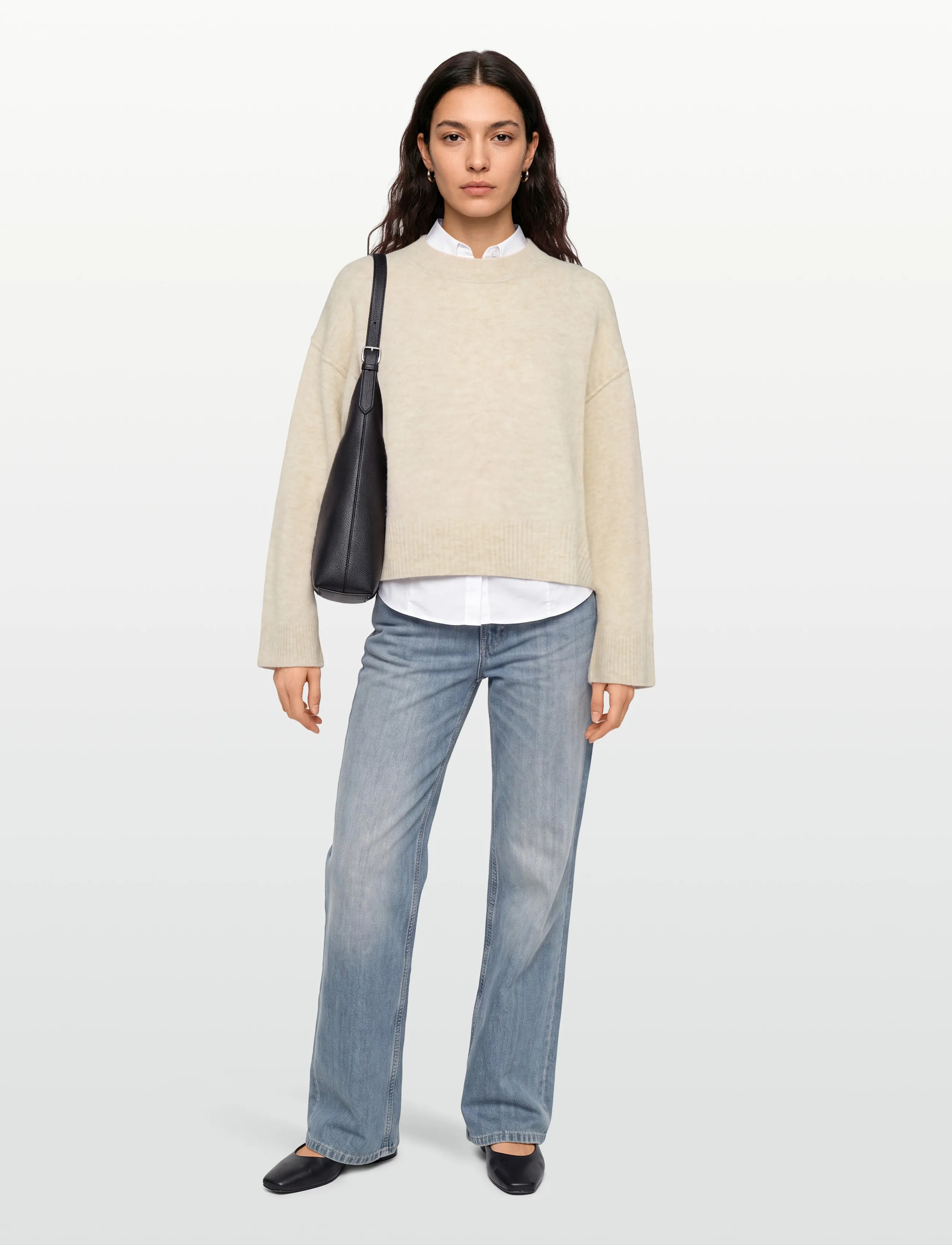 Day Birger et Mikkelsen Noelle - Cozy Days - Crop Tops - HUMUS MELANGE / beige