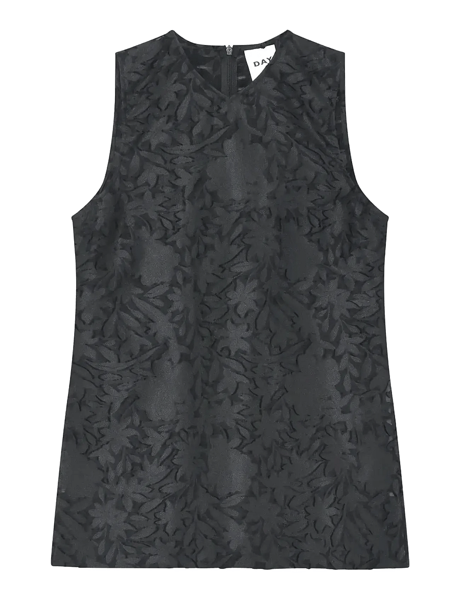 Day Birger et Mikkelsen - Ash - Refined structure - Ærmeløse bluser - black - 0