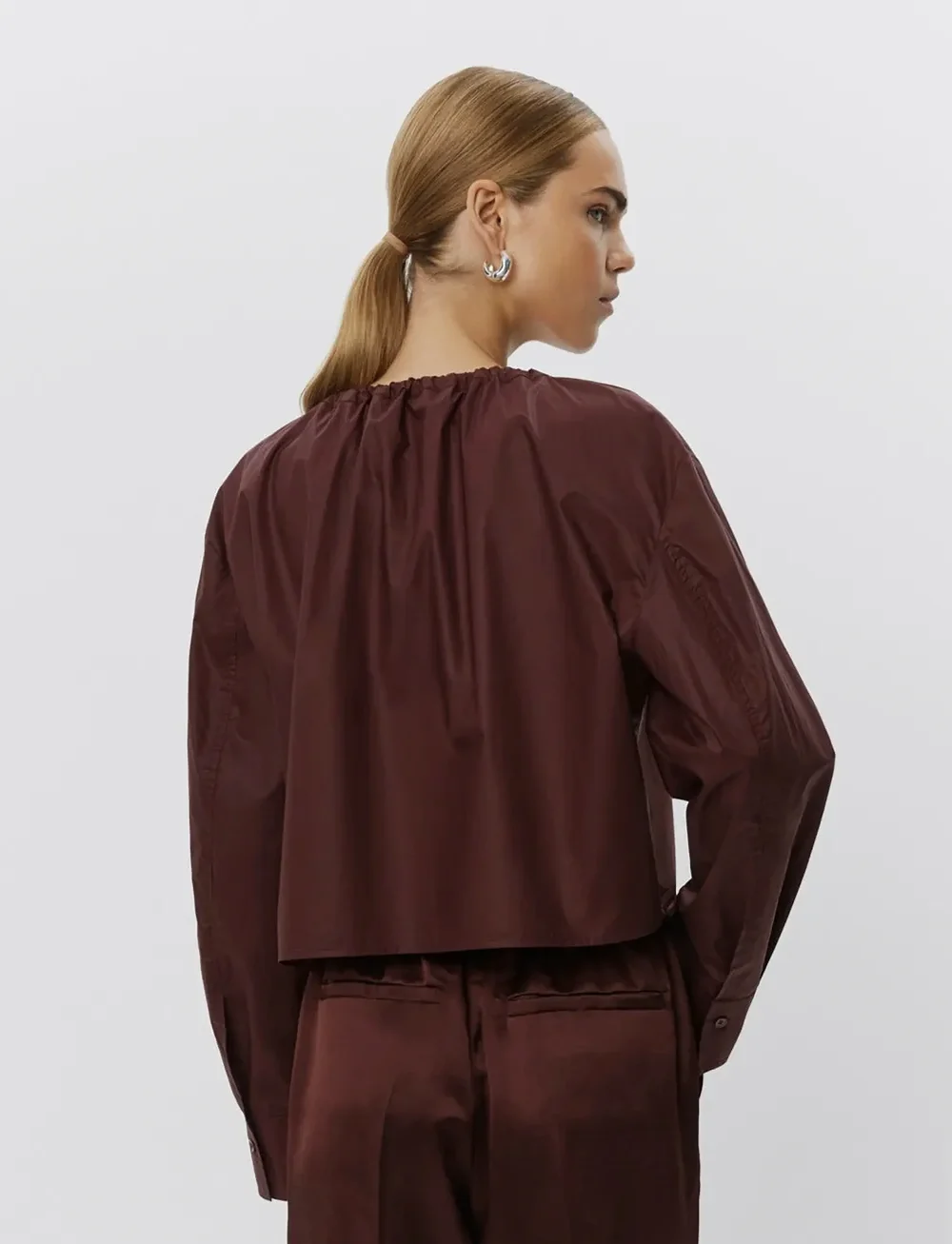 Day Birger et Mikkelsen - Birch - Cotton Chintz - jeansblouses - bitter chocolate.. - 2