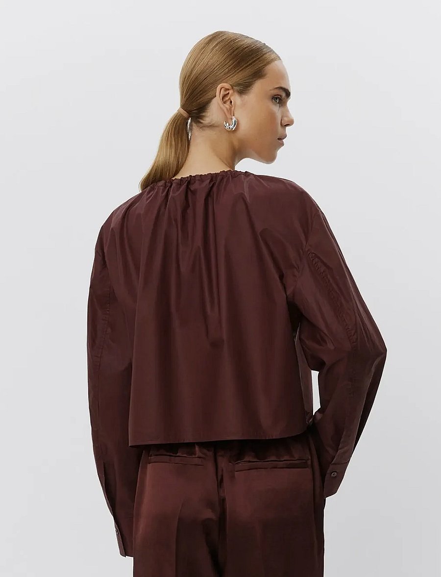 Day Birger et Mikkelsen - Birch - Cotton Chintz - chemises à manches longues - bitter chocolate.. - 2