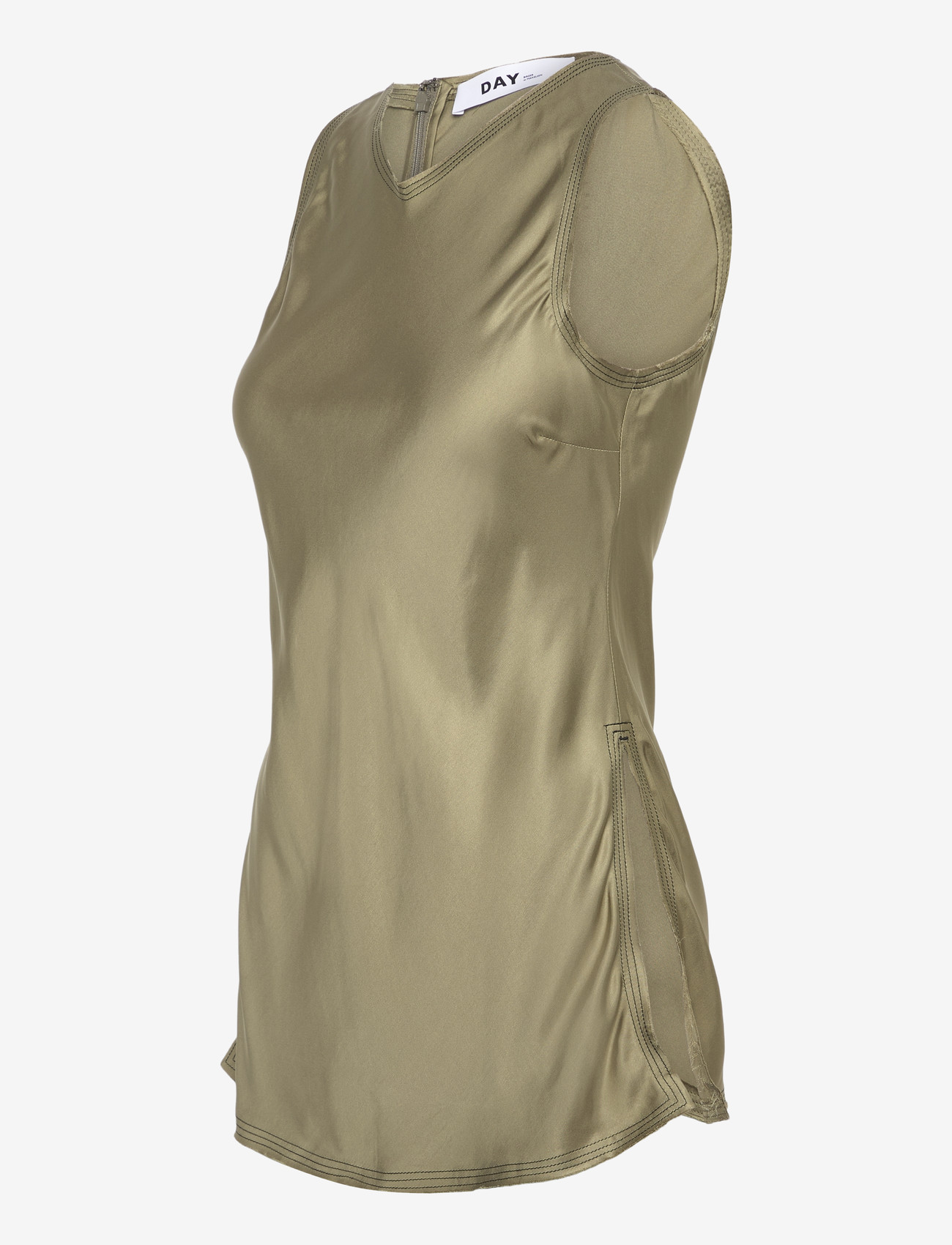 Day Birger et Mikkelsen - Callie - Fluid Viscose - Ærmeløse toppe - sage khaki - 3
