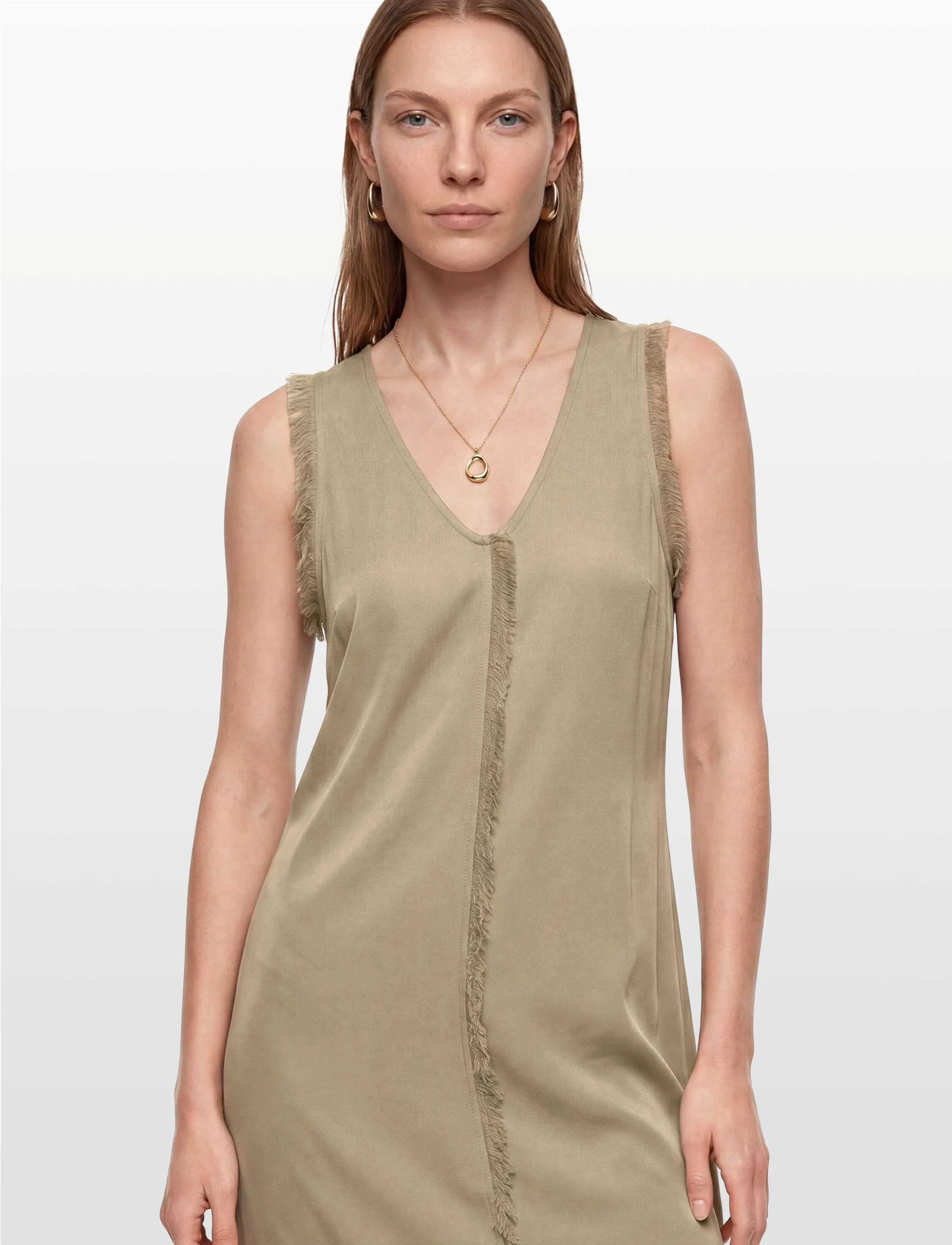 Day Birger et Mikkelsen - Dasha - Matte Crepe - midiklänningar - sage khaki - 3