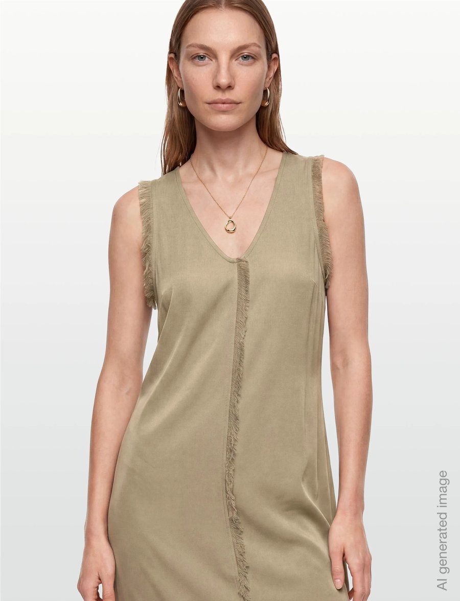 Day Birger et Mikkelsen - Dasha - Matte Crepe - midikleider - sage khaki - 3