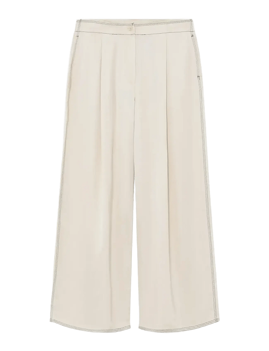 Day Birger et Mikkelsen - Fisher - Fluid Viscose - hosen mit weitem bein - pistachio shell - 0