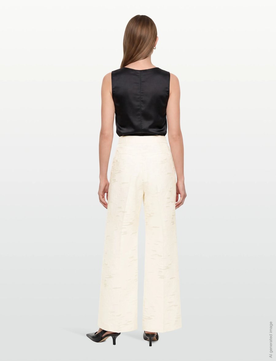 Day Birger et Mikkelsen - Hunt - Refined structure - hose mit geradem bein - pistachio shell - 4