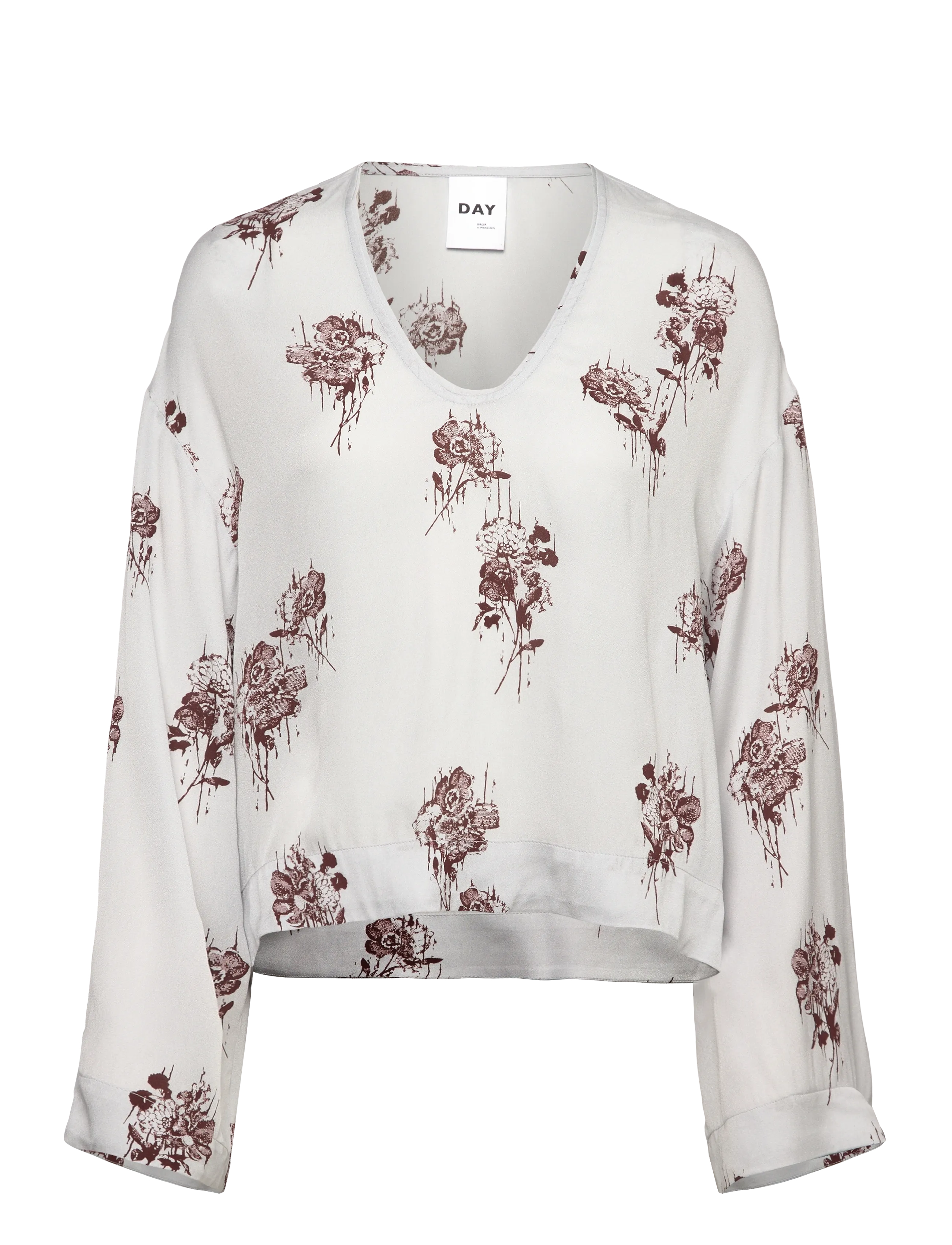 Day Birger et Mikkelsen Newman - Pearl Falling Flowers - Bluser - PEARL FALLING FLOWER / grey