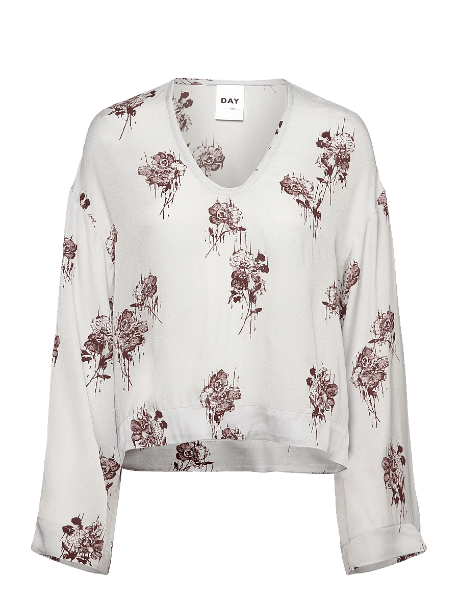 Day Birger et Mikkelsen - Newman - Pearl Falling Flowers - long sleeved blouses - pearl falling flower - 1
