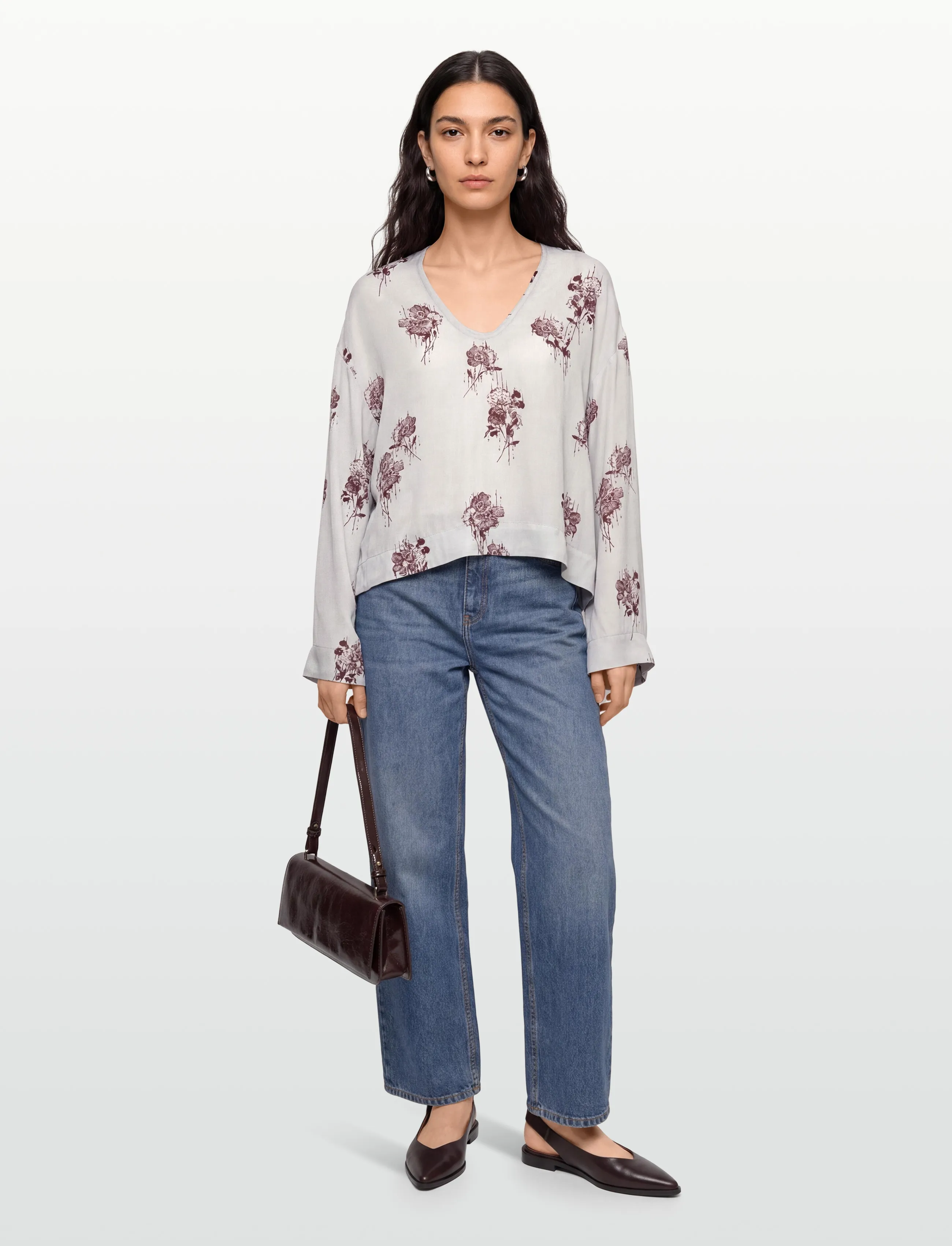 Day Birger et Mikkelsen - Newman - Pearl Falling Flowers - långärmade blusar - pearl falling flower - 0