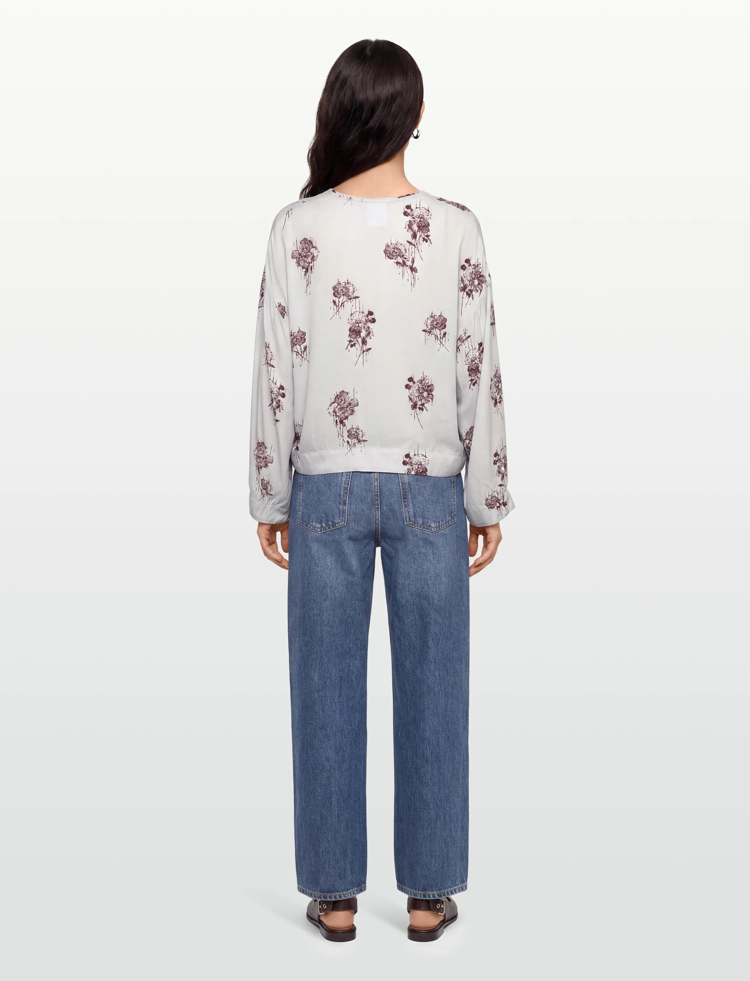 Day Birger et Mikkelsen - Newman - Pearl Falling Flowers - långärmade blusar - pearl falling flower - 4