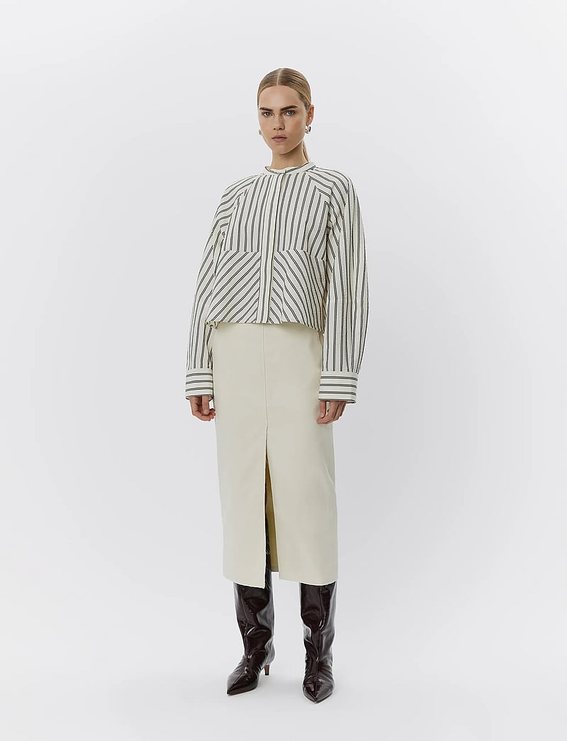 Day Birger et Mikkelsen - Springer - Delicate Stripes - långärmade skjortor - pistachio stripe - 0