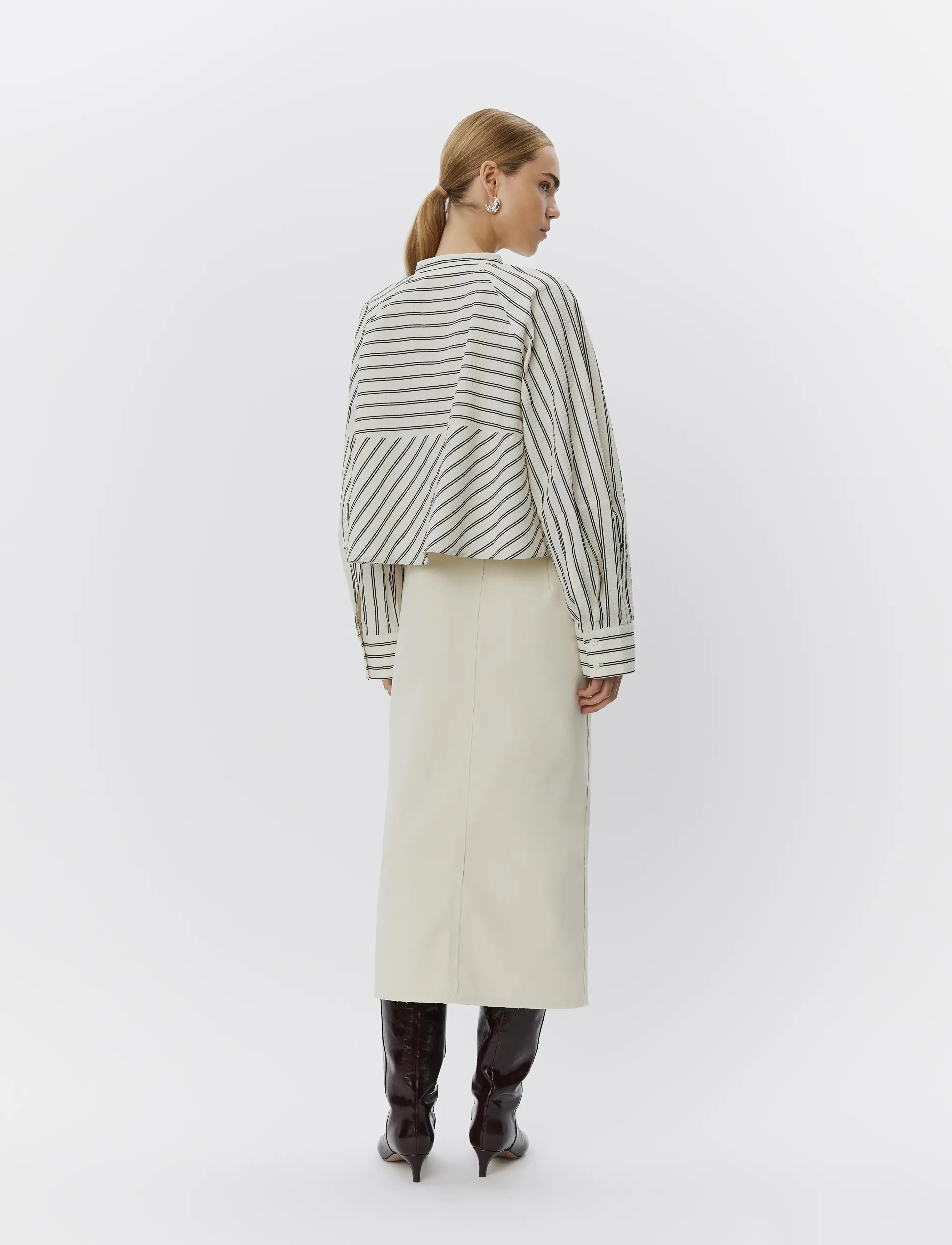 Day Birger et Mikkelsen - Springer - Delicate Stripes - long-sleeved shirts - pistachio stripe - 2