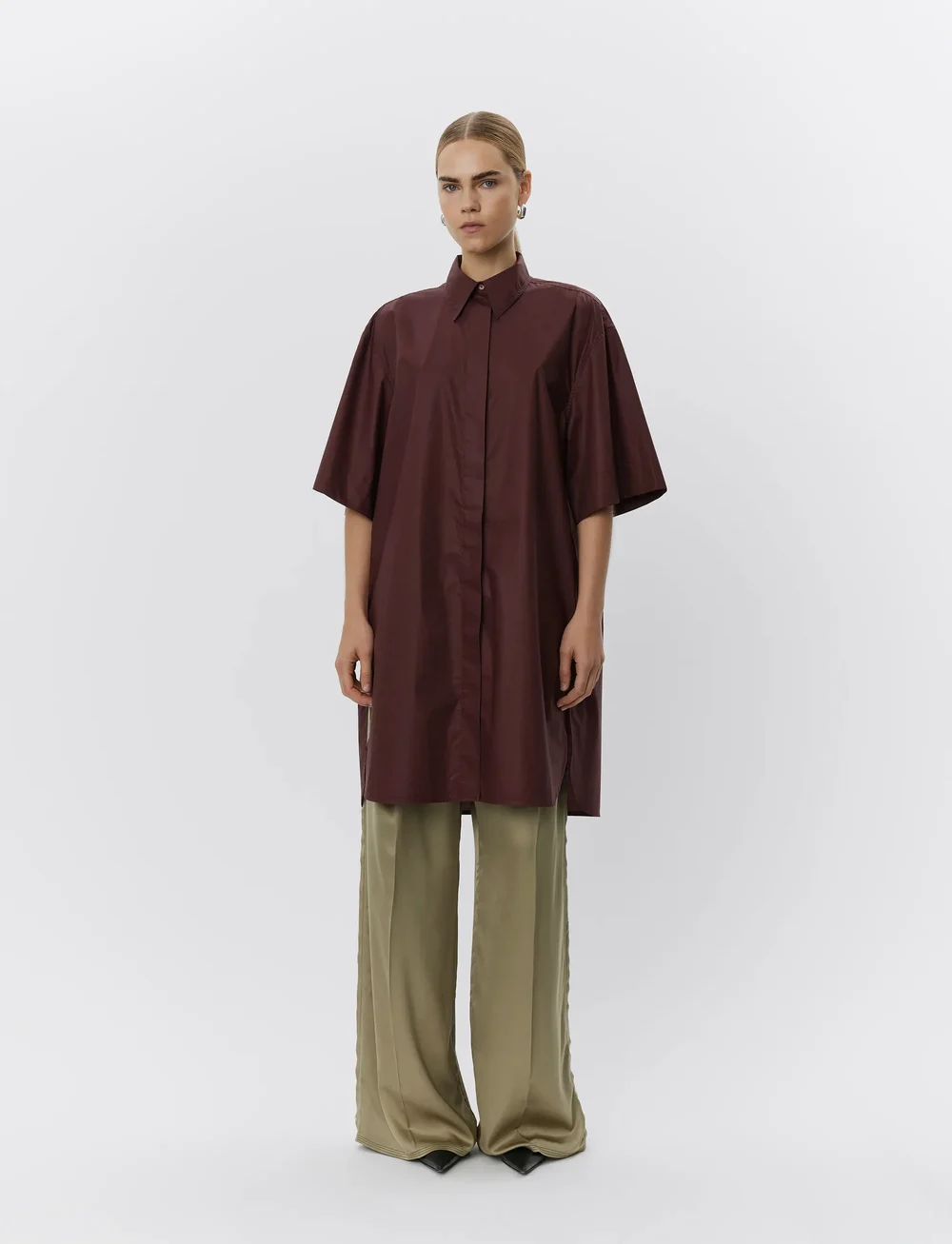 Day Birger et Mikkelsen - Stanton - Cotton Chintz - hemdkleider - bitter chocolate - 0