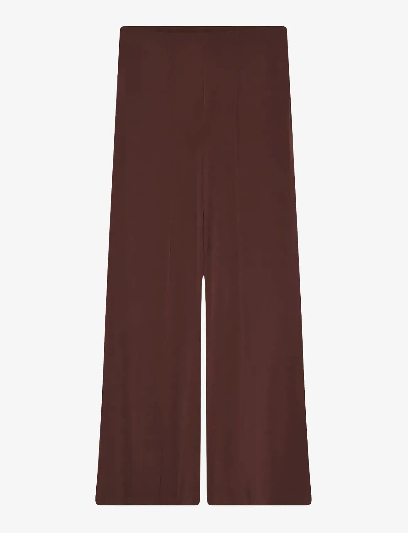 Day Birger et Mikkelsen - Rizzo - Shiny Jersey - straight leg hosen - bitter chocolate - 0