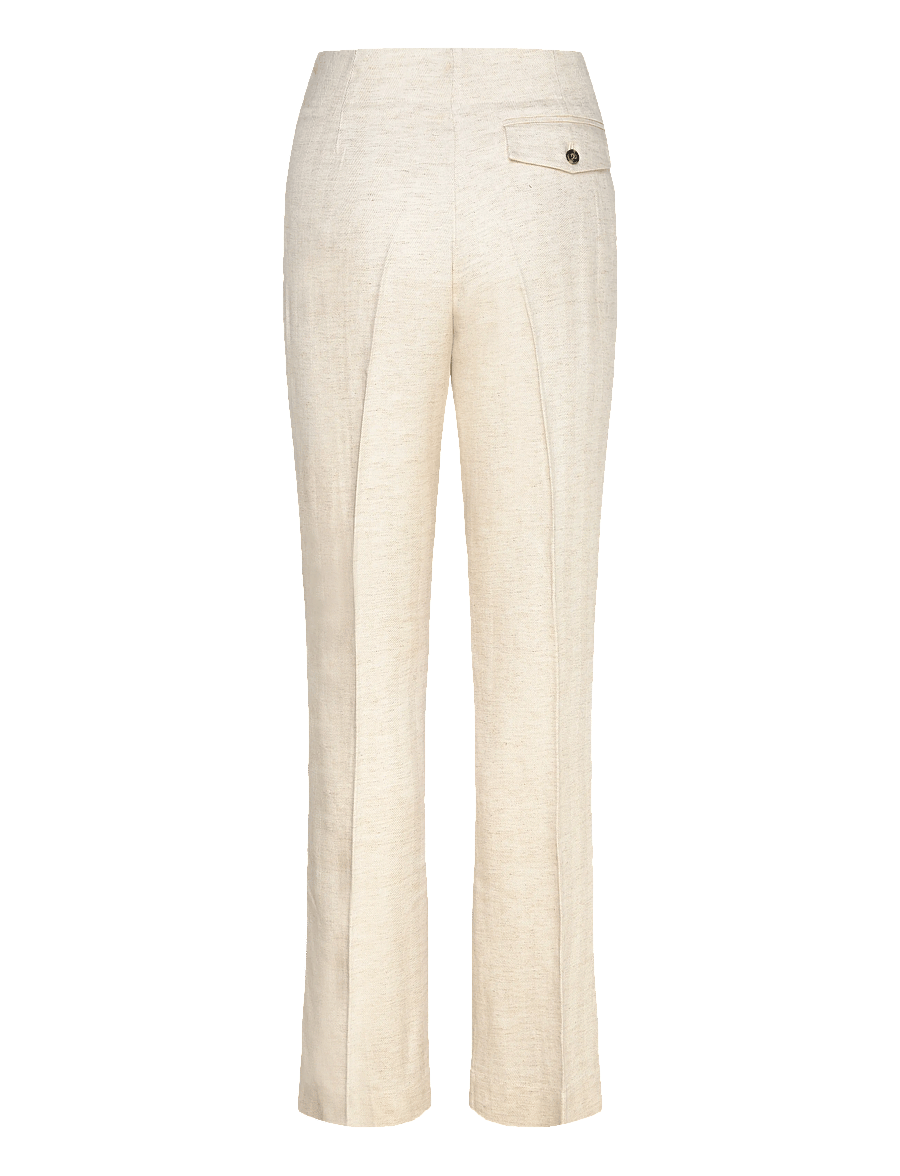 Day Birger et Mikkelsen - Milo - Summer Tweed - pantalons en lin - pistachio shell. - 1