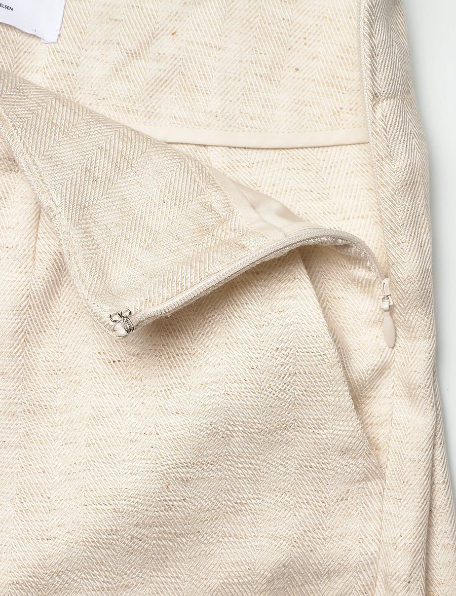Day Birger et Mikkelsen - Milo - Summer Tweed - pantalons en lin - pistachio shell. - 3