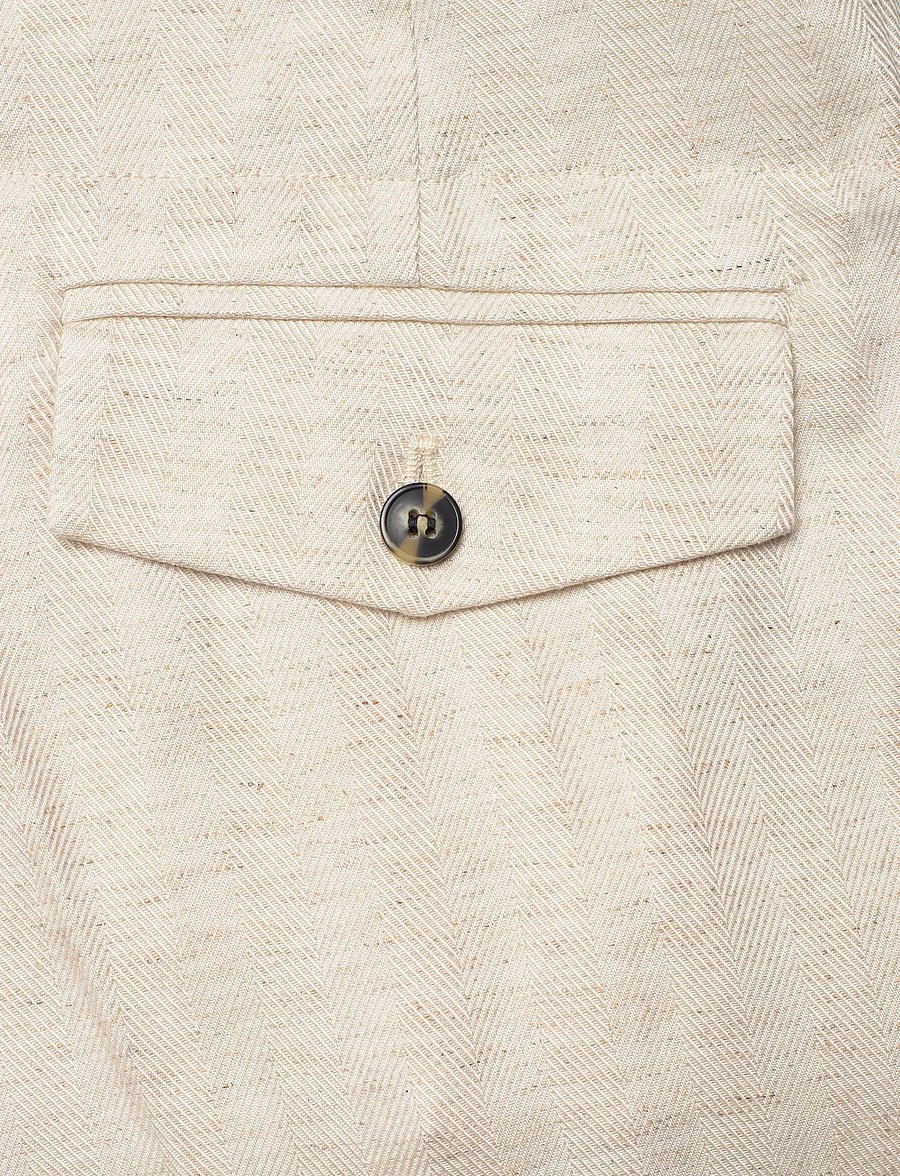 Day Birger et Mikkelsen - Milo - Summer Tweed - pantalons en lin - pistachio shell. - 4