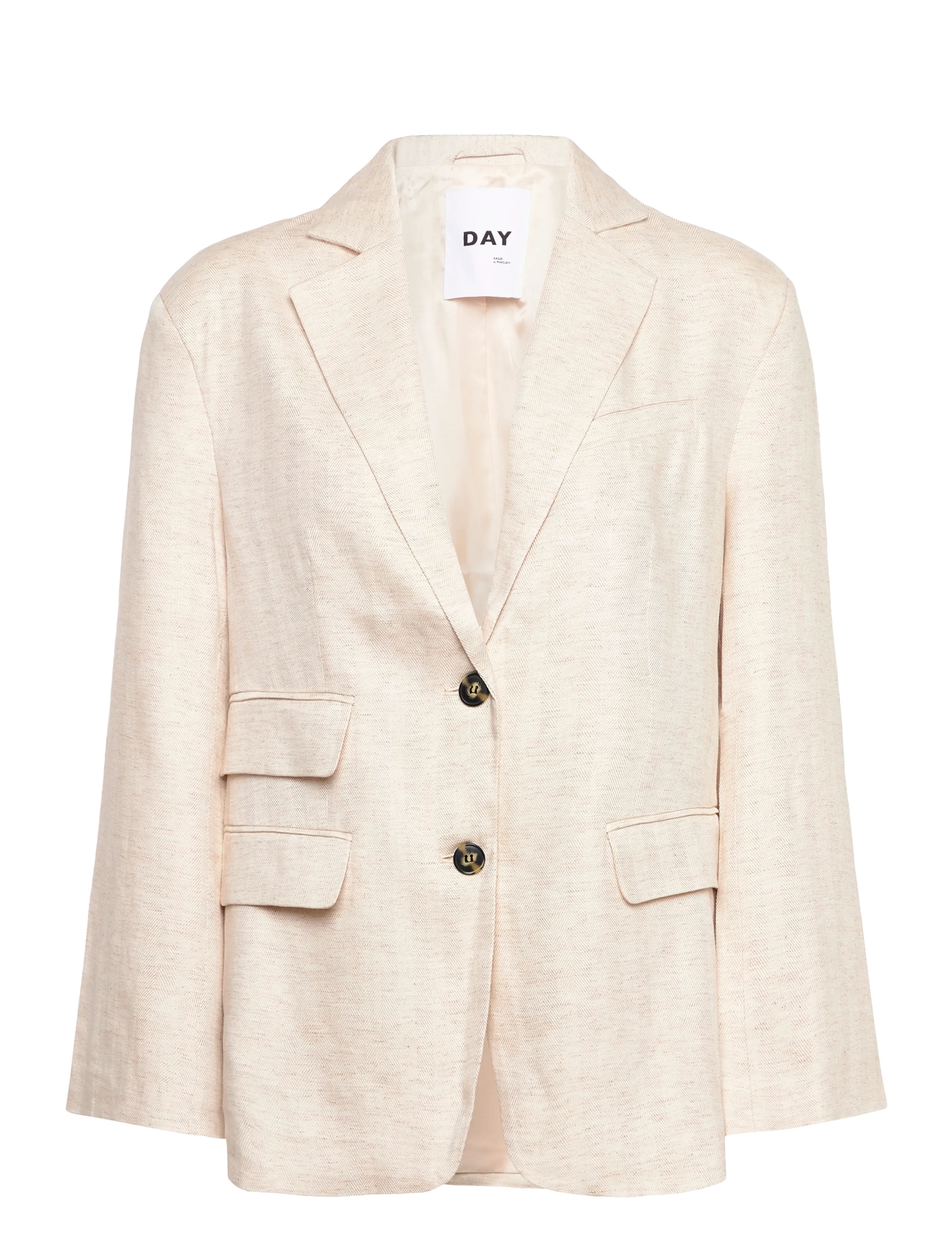 Day Birger et Mikkelsen Morse - Summer Tweed - Oversized blazere - PISTACHIO SHELL. / cream