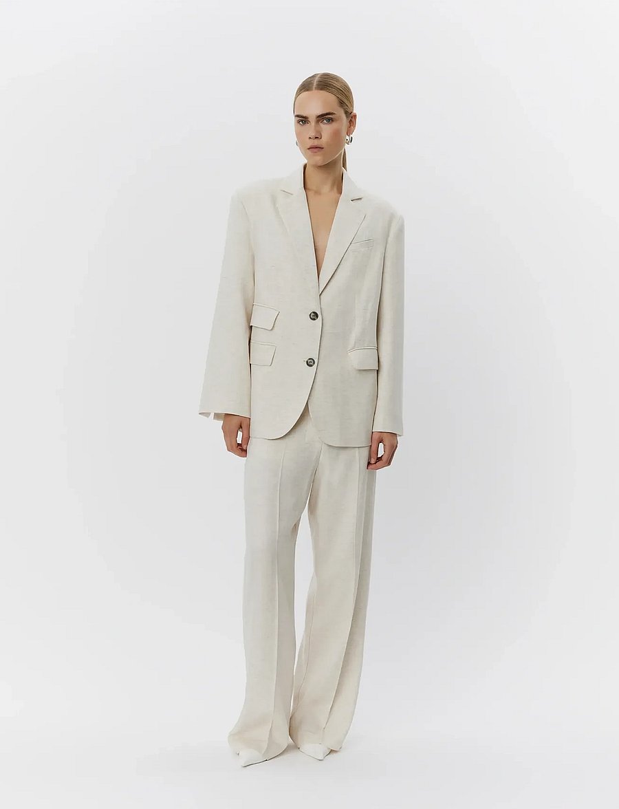 Day Birger et Mikkelsen - Morse - Summer Tweed - einreihige blazer - pistachio shell. - 5