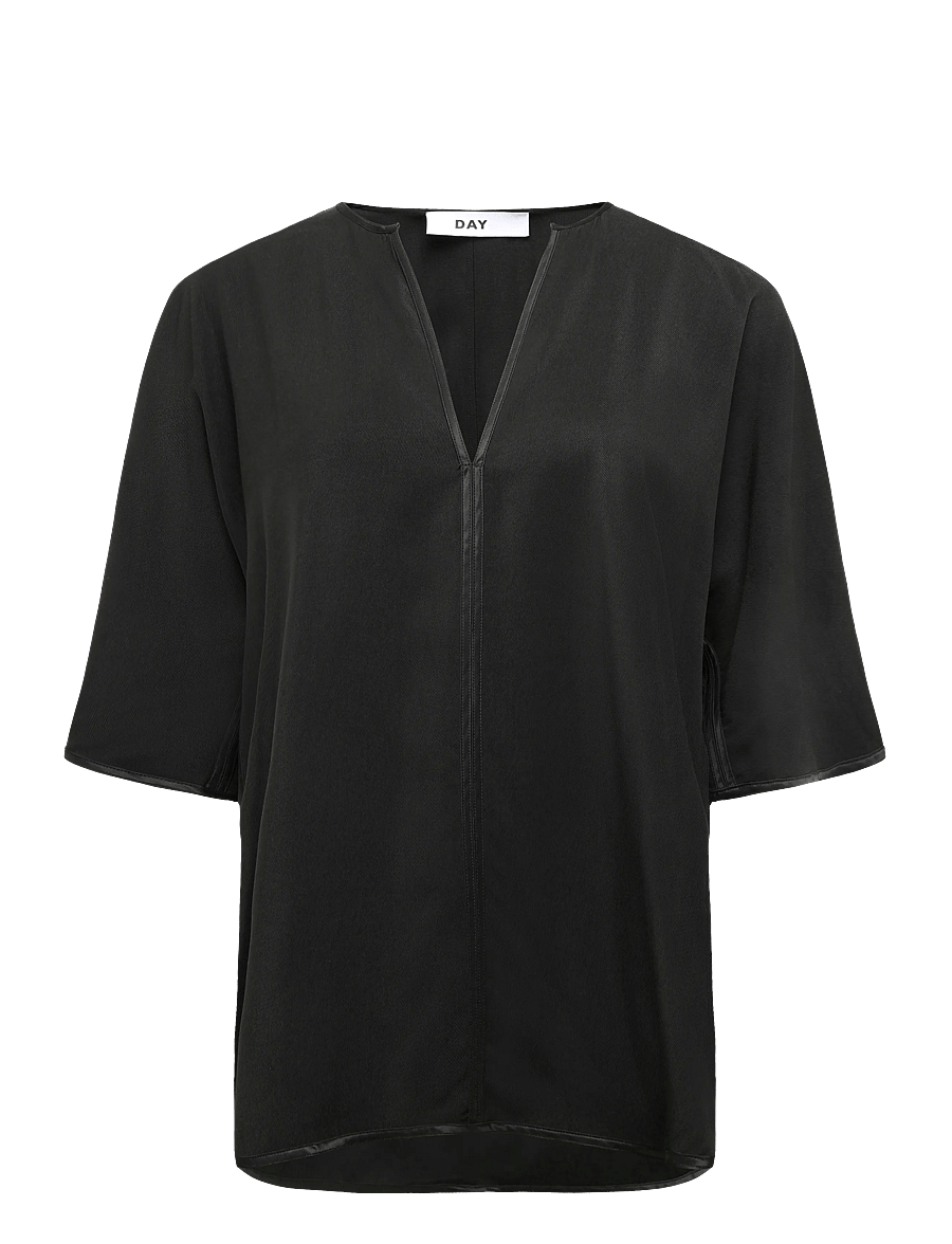 Day Birger et Mikkelsen - Rue - Light Modern Twill - lühikeste varrukatega pluusid - black - 1
