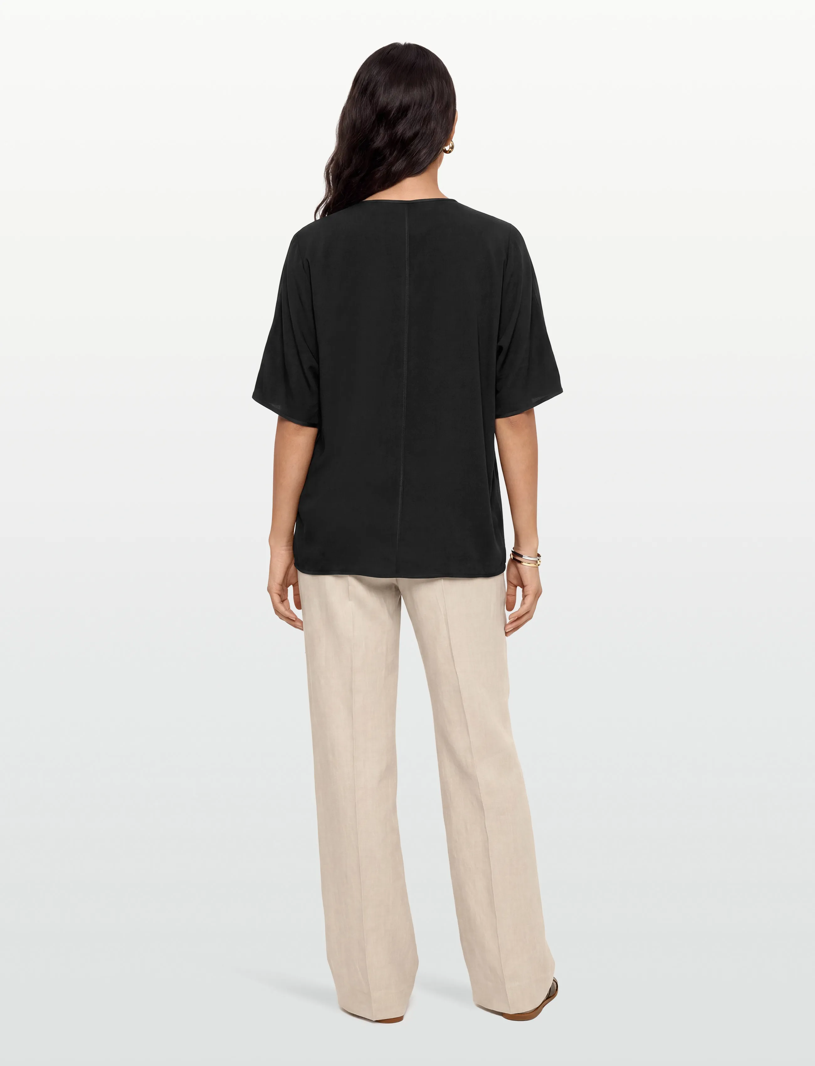 Day Birger et Mikkelsen - Rue - Light Modern Twill - lühikeste varrukatega pluusid - black - 4
