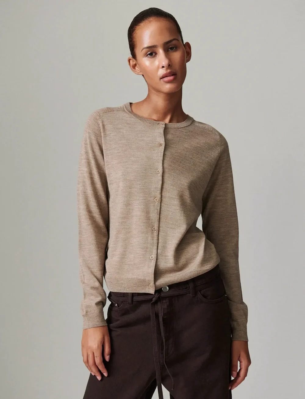 Day Birger et Mikkelsen - Luna - Daily Elements - cardigans - beige melange - 2