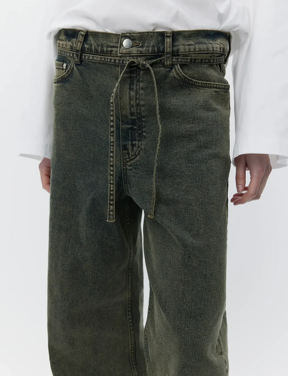 Day Birger et Mikkelsen - Elijah - Elm Overdye Denim - wide leg jeans - elmwood - 4