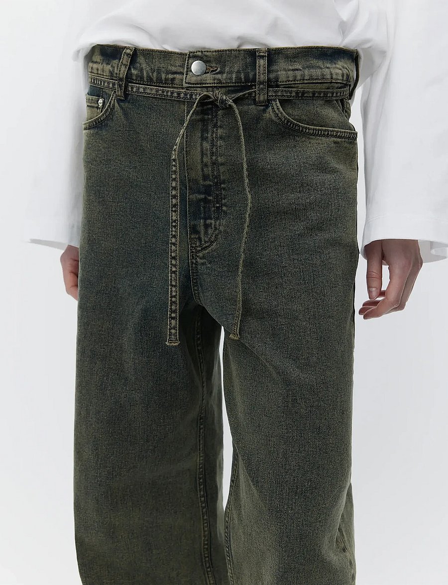 Day Birger et Mikkelsen - Elijah - Elm Overdye Denim - wide leg jeans - elmwood - 4