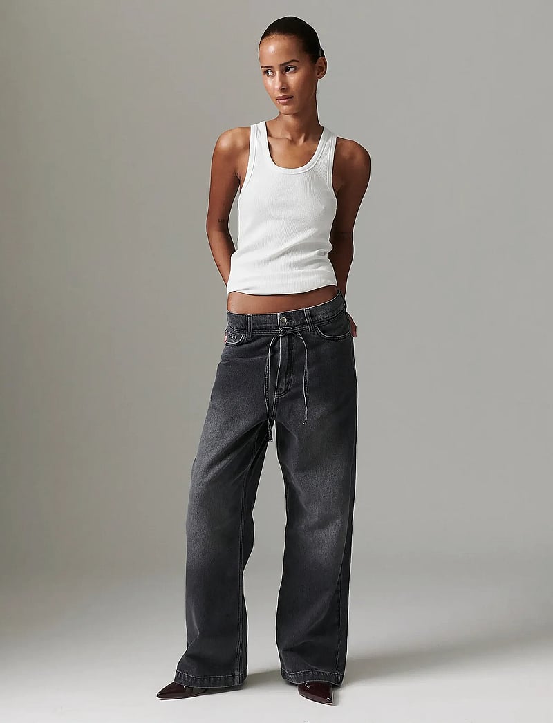 Day Birger et Mikkelsen - Elijah - Rigid Denim - hosen mit weitem bein - black - 4