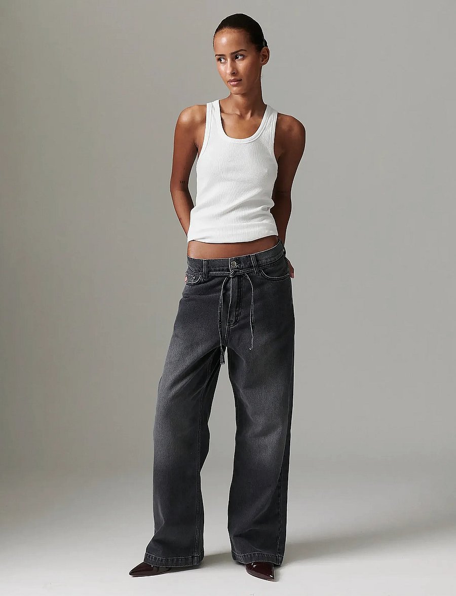 Day Birger et Mikkelsen - Elijah - Rigid Denim - jeans met wijde pijpen - black - 4
