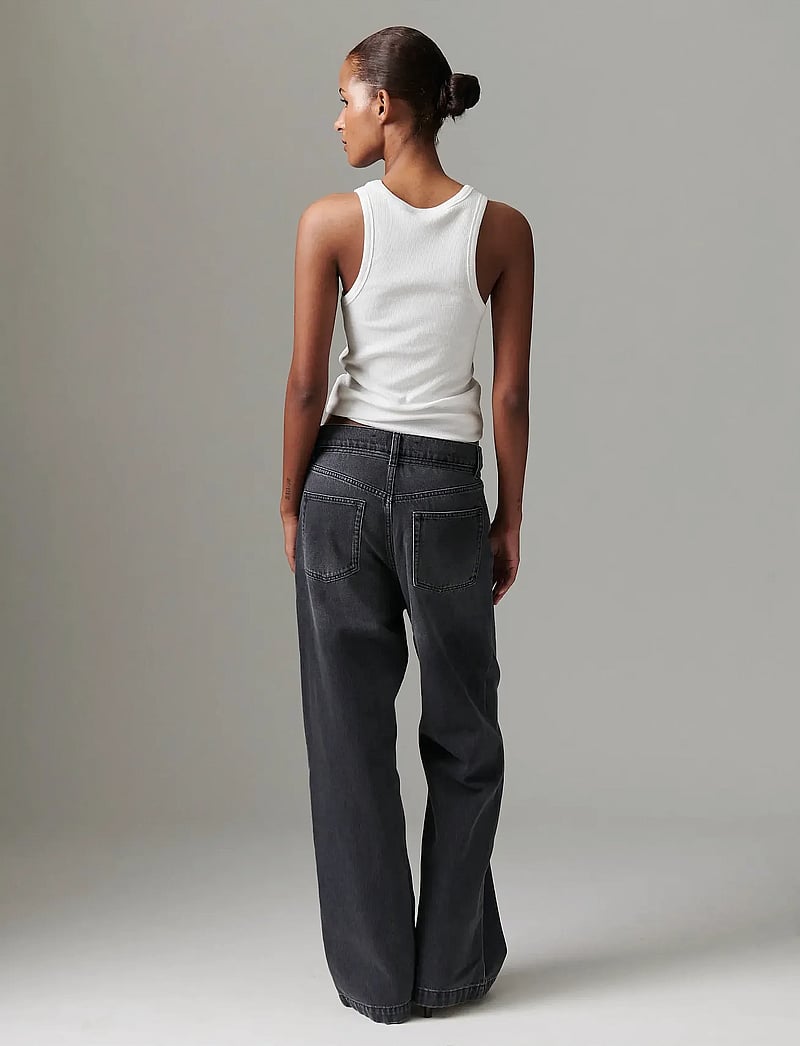 Day Birger et Mikkelsen - Elijah - Rigid Denim - hosen mit weitem bein - black - 5