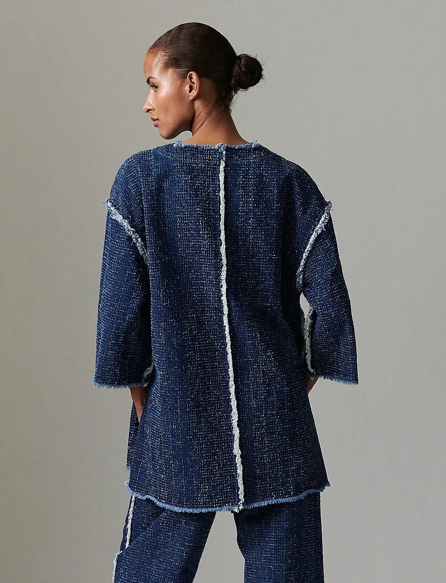 Day Birger et Mikkelsen - Katrin - Punch Denim - t-shirts - peacoat - 3
