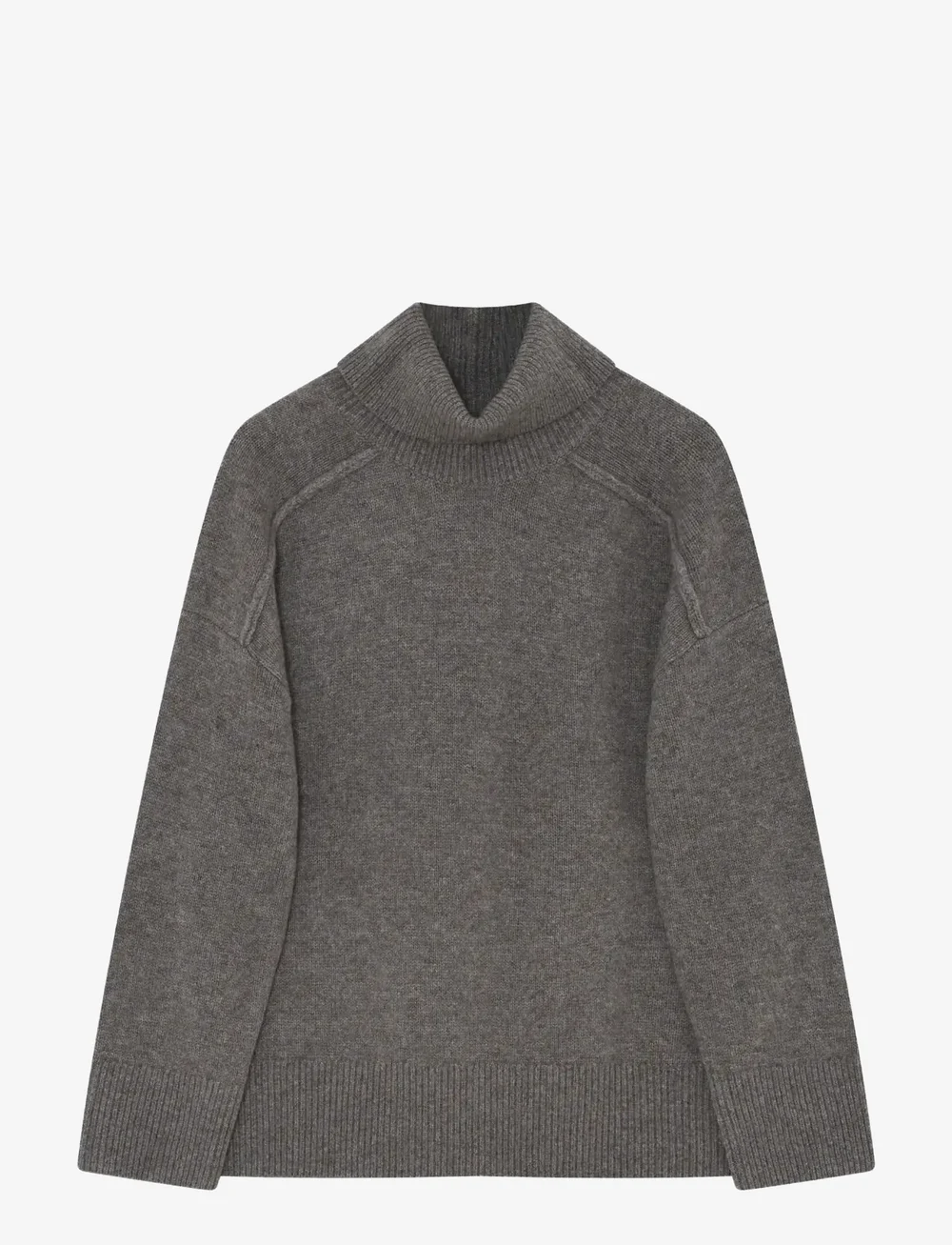 Day Birger et Mikkelsen - Clarke - Soft lamb - polotröjor - chocolate chip melange - 1