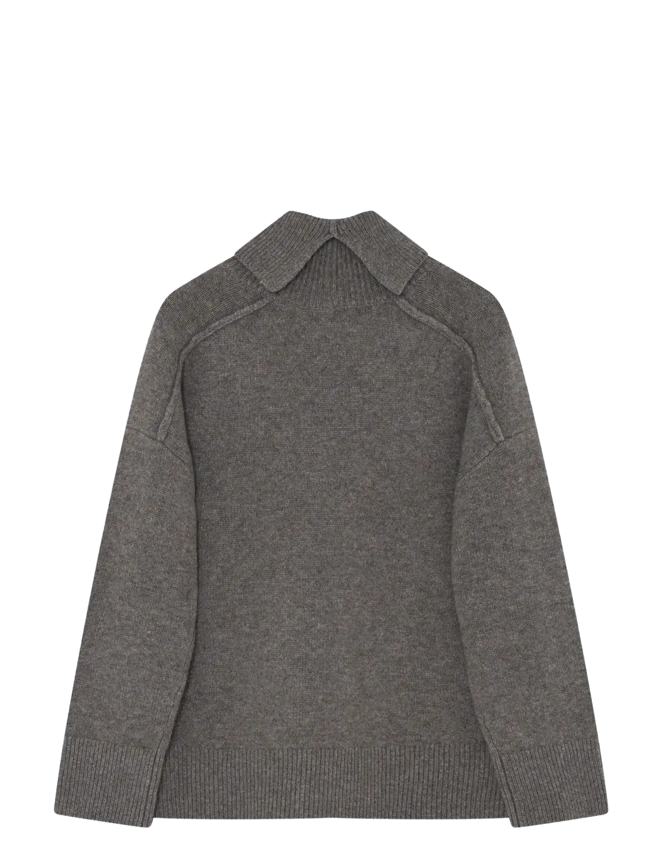 Day Birger et Mikkelsen - Clarke - Soft lamb - turtleneck - chocolate chip melange - 2
