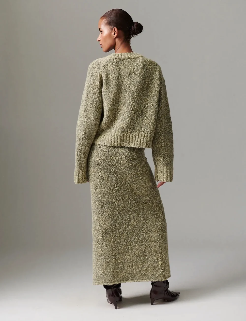 Day Birger et Mikkelsen - Conor - Winter melange - cardigans - capers melange - 4