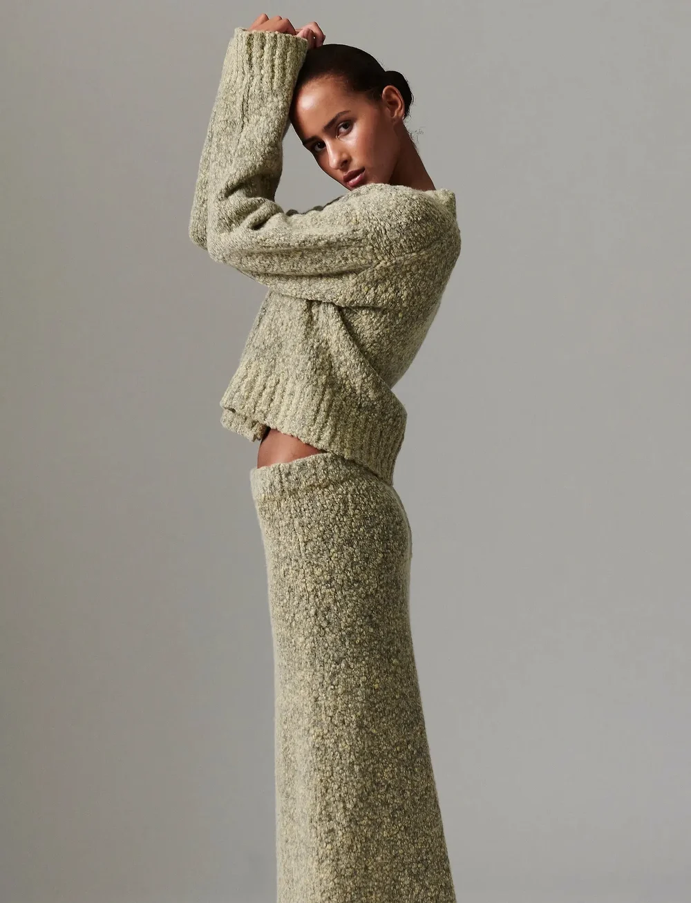 Day Birger et Mikkelsen - Conor - Winter melange - cardigans - capers melange - 5