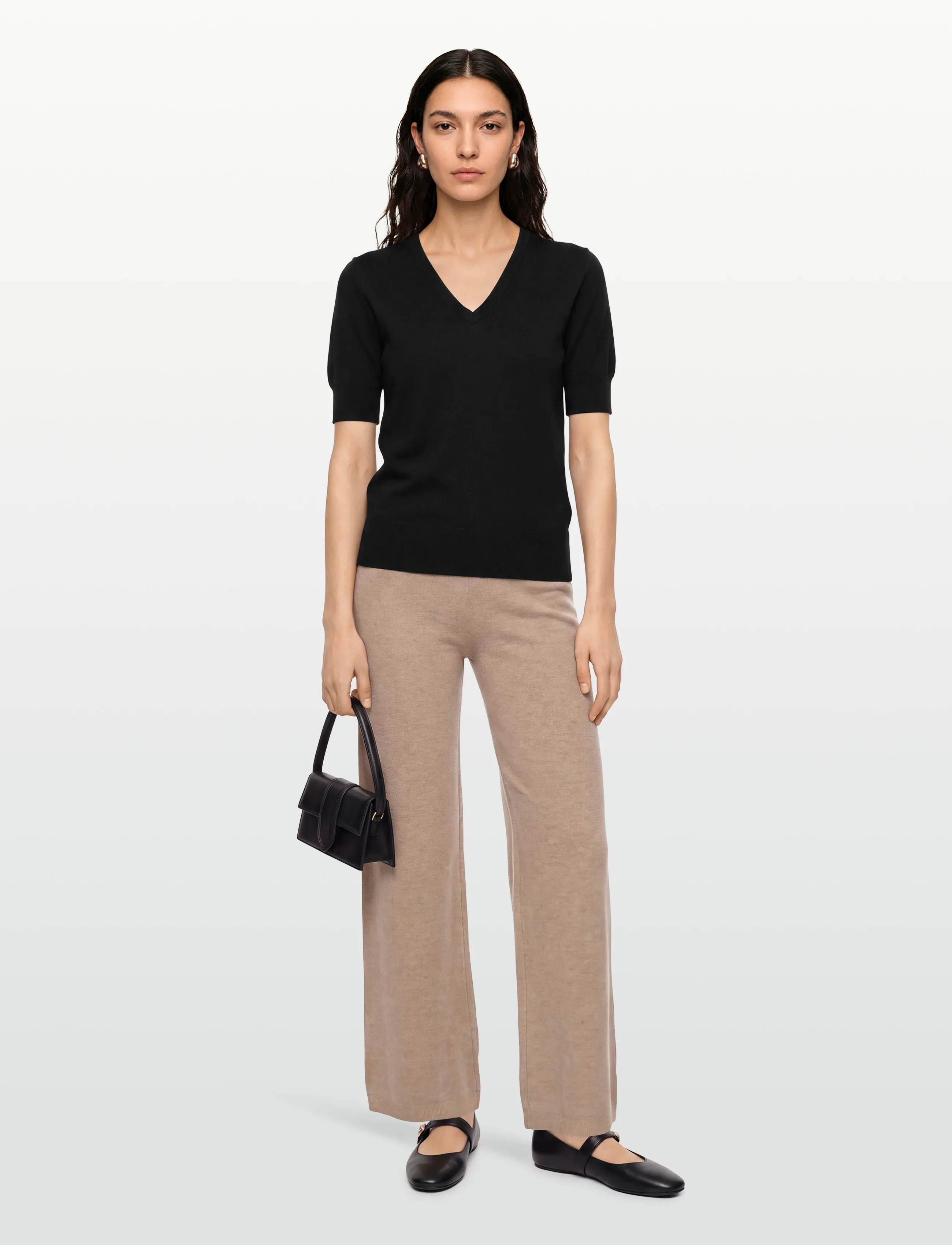 Day Birger et Mikkelsen Nevin - Medium Soft Wool, L, Beige, Underdele > Joggingbukser, Dame