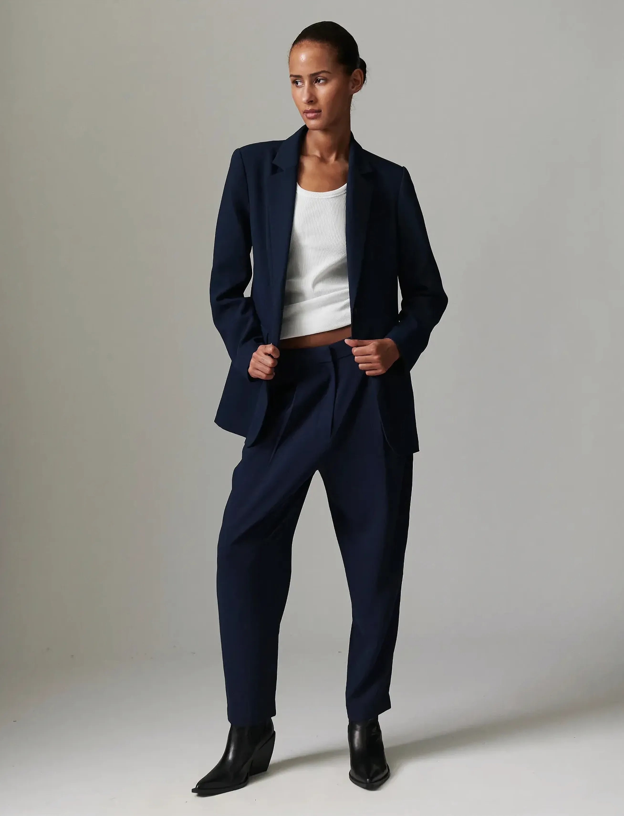 Day Birger et Mikkelsen Sacha - Classic Gabardine, 32, Navy, Bukser > Jakkesætsbukser, Dame