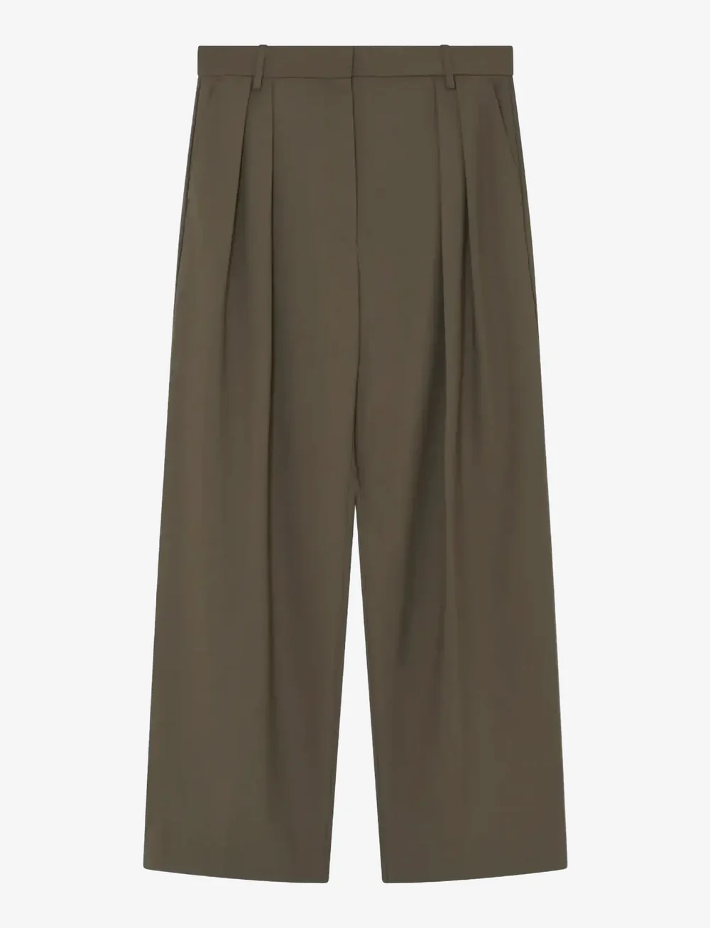 Day Birger et Mikkelsen - Enzo - Light Wool Blend - bukser med brede ben - capers - 1